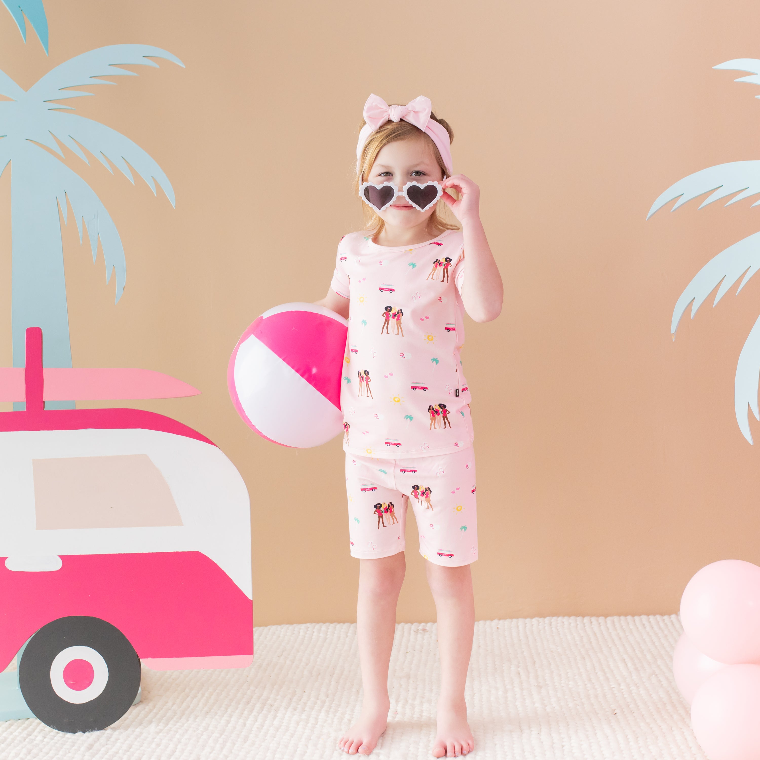  Short Sleeve Pajamas in Barbie™ Beach、mySite、layawaytickets