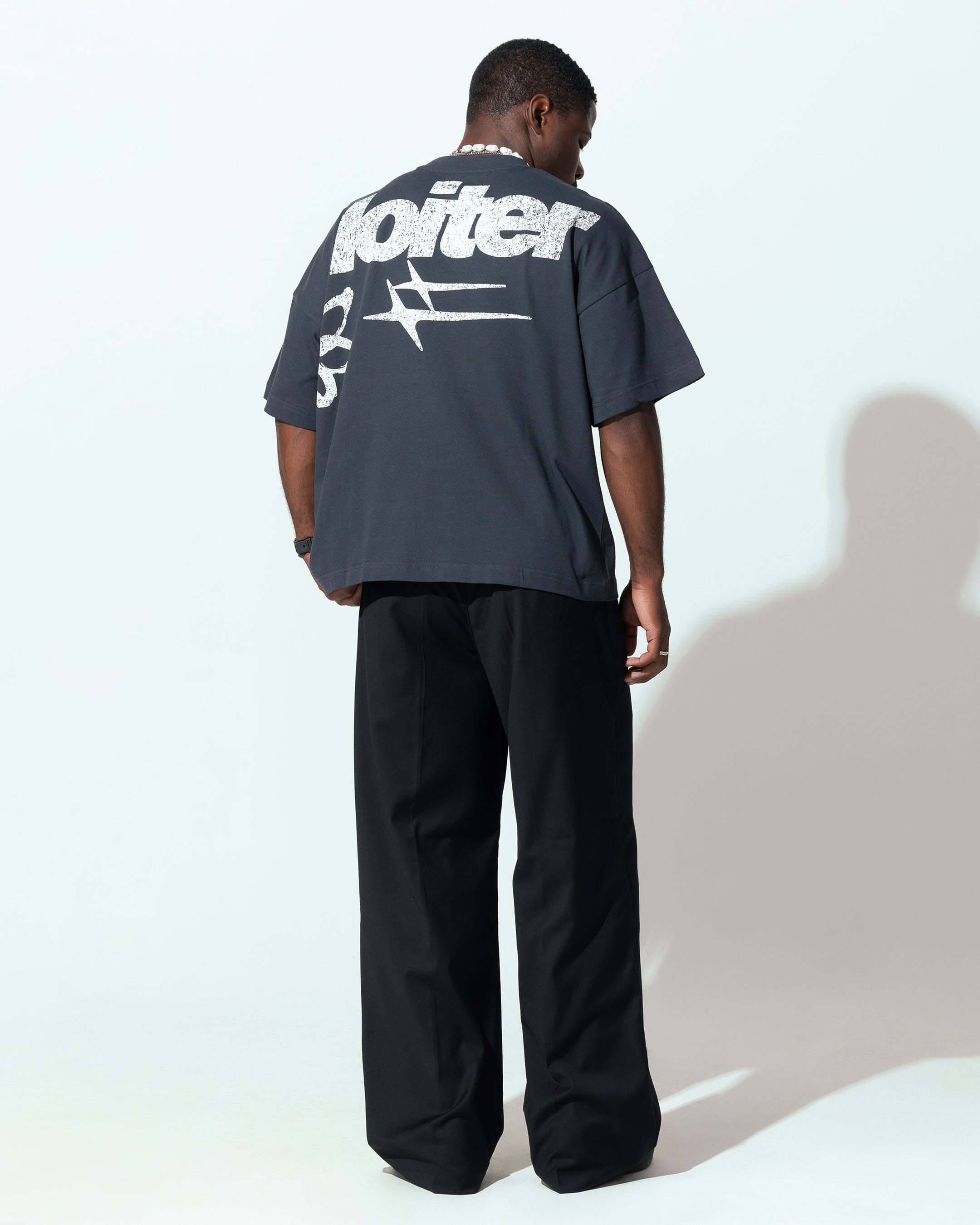 Loiter Flowerbed Box T-Shirt Charcoal、mySite、zt4zffjzw