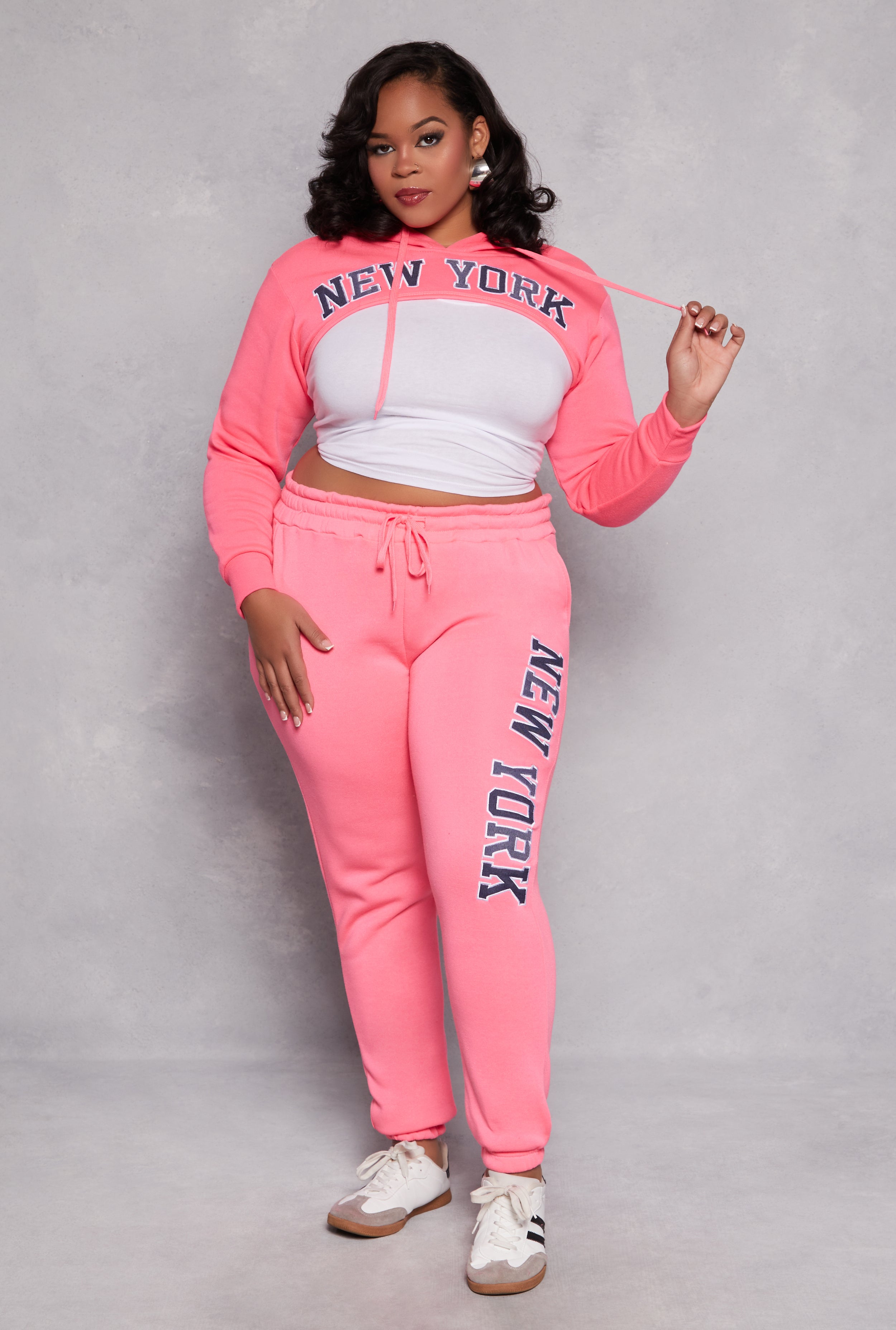 Plus Size New York Bolero Sweatshirt、mySite、camillekostekn