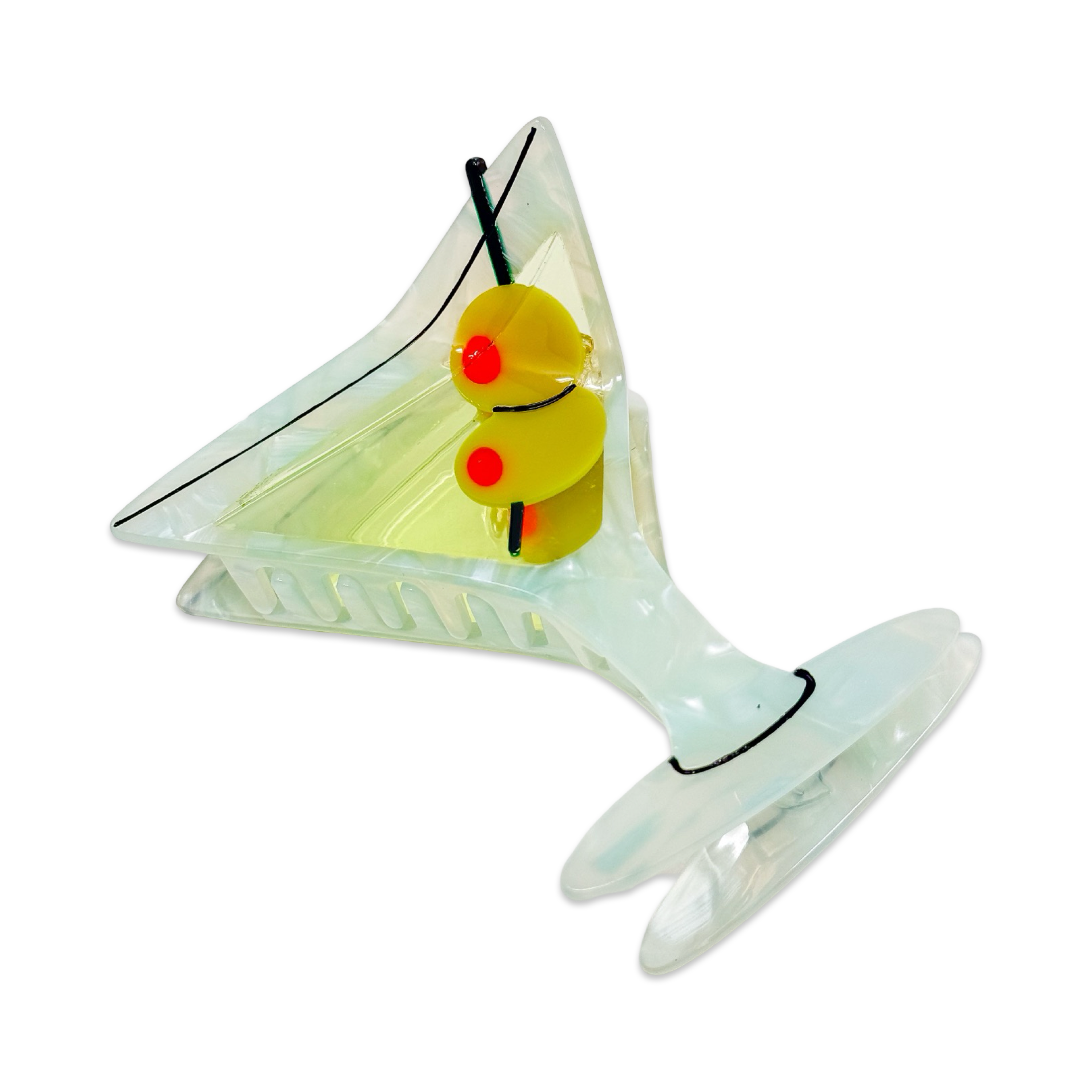 Jenny Lemons - Large Martini Hair Claw Clip、mySite、garagedoors4me