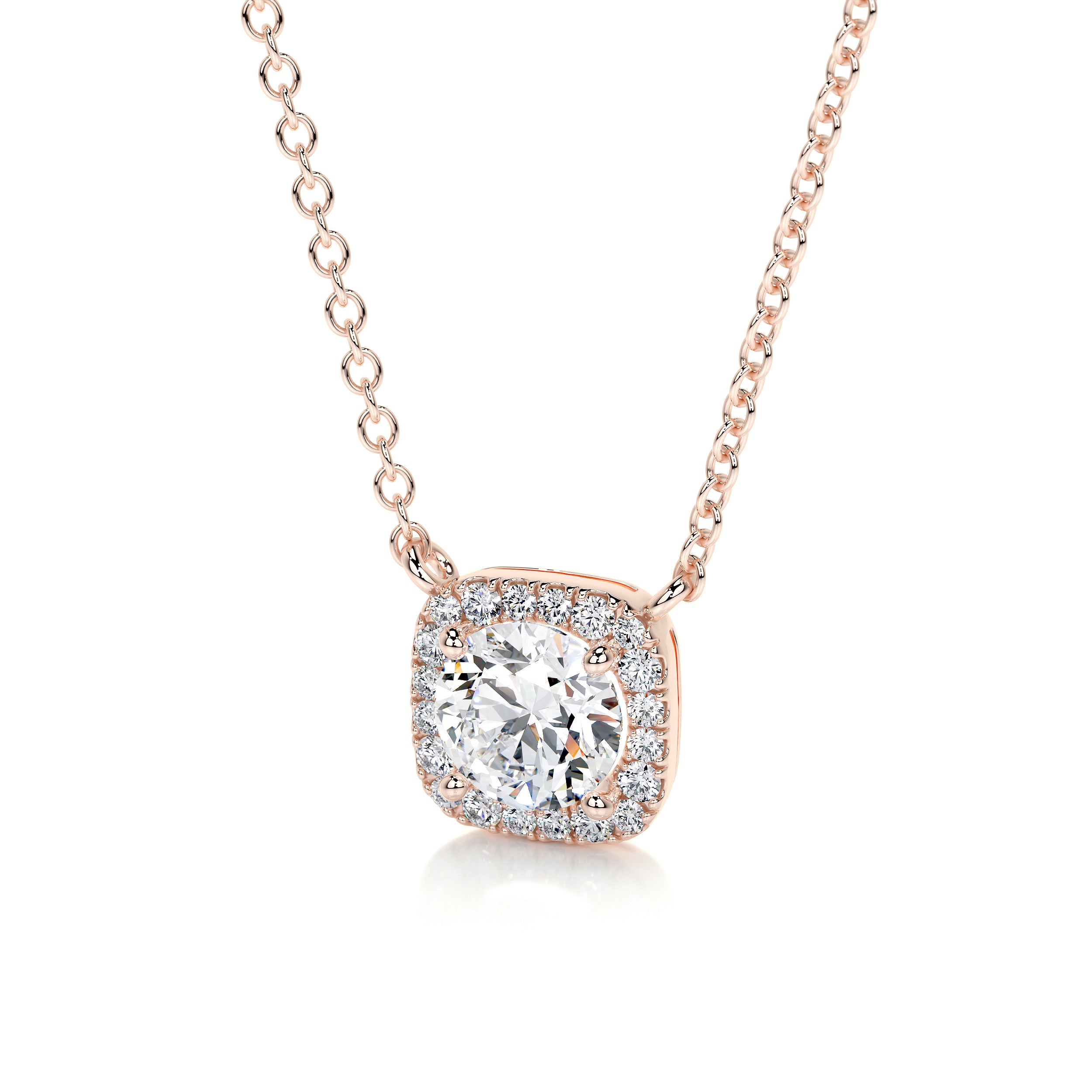 Claudia Lab Grown Diamond Pendant -14K Rose Gold、mySite、hinf8tx79