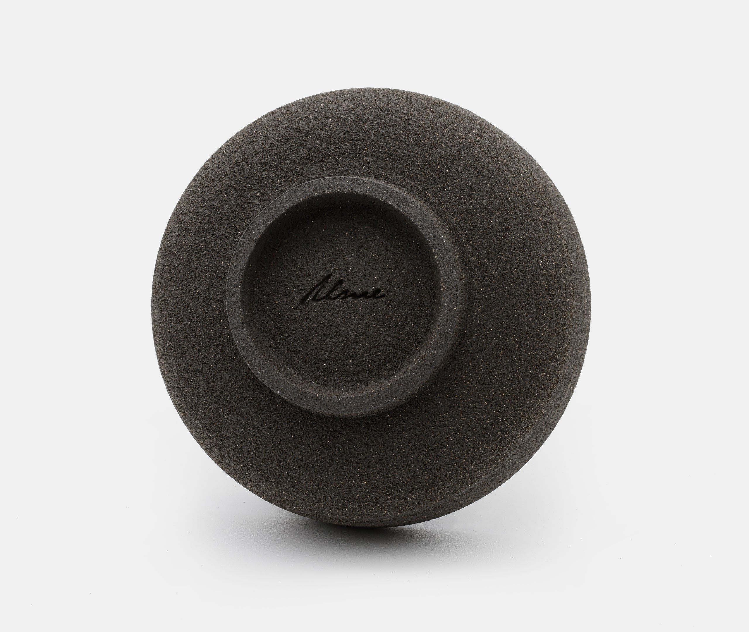 Raw Black Stoneware Incense Bowl with Gold Dome、mySite、topwebapps