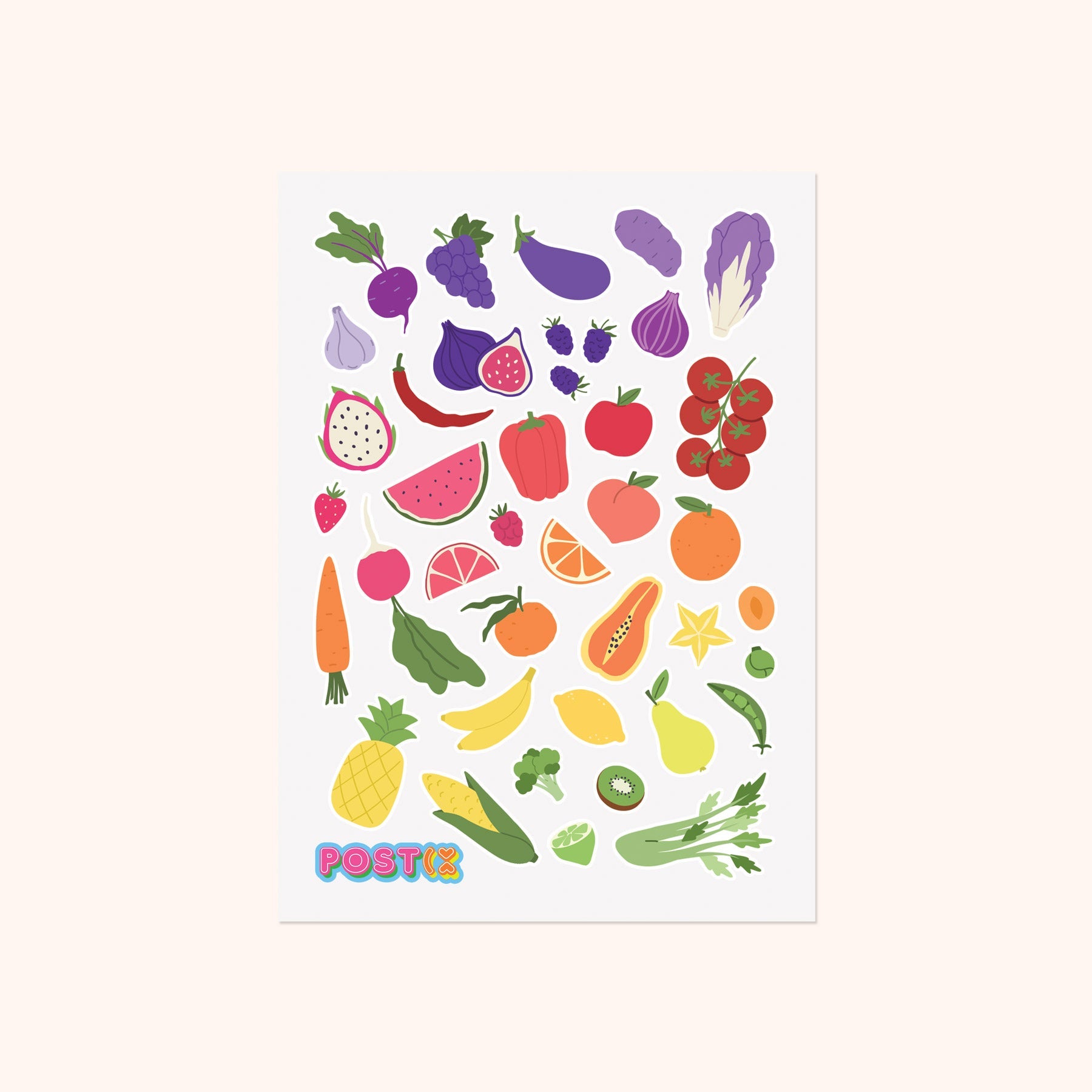 Eat the Rainbow Sticker Sheet、mySite、ghnorth