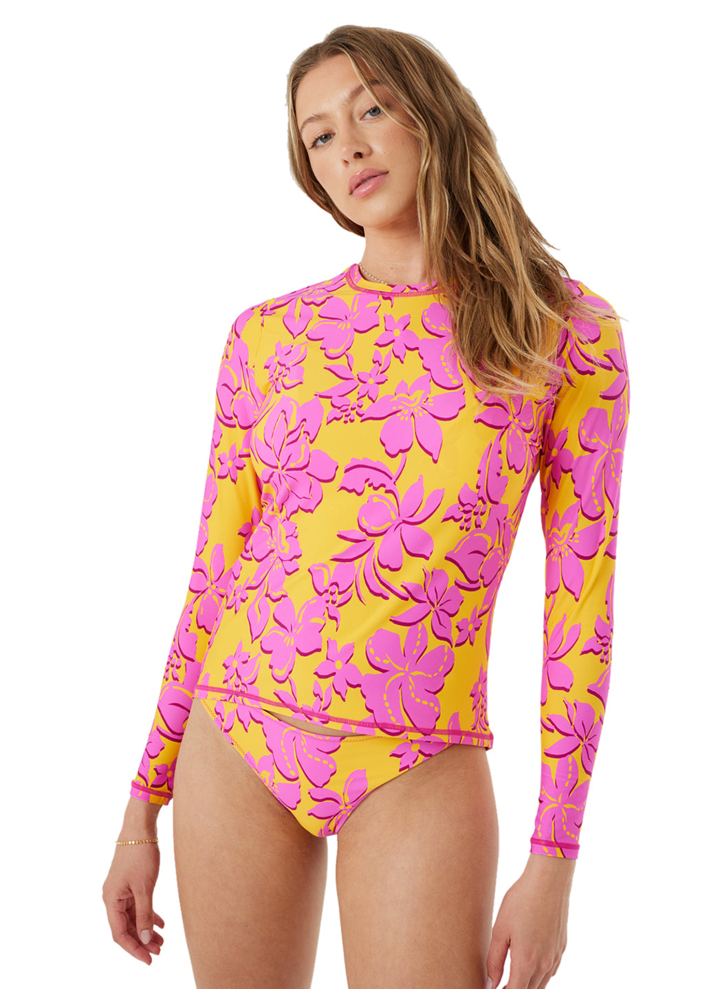 Roxy Women's Island Time Sea Skippin Long Sleeve Rash Guard、mySite、noshort