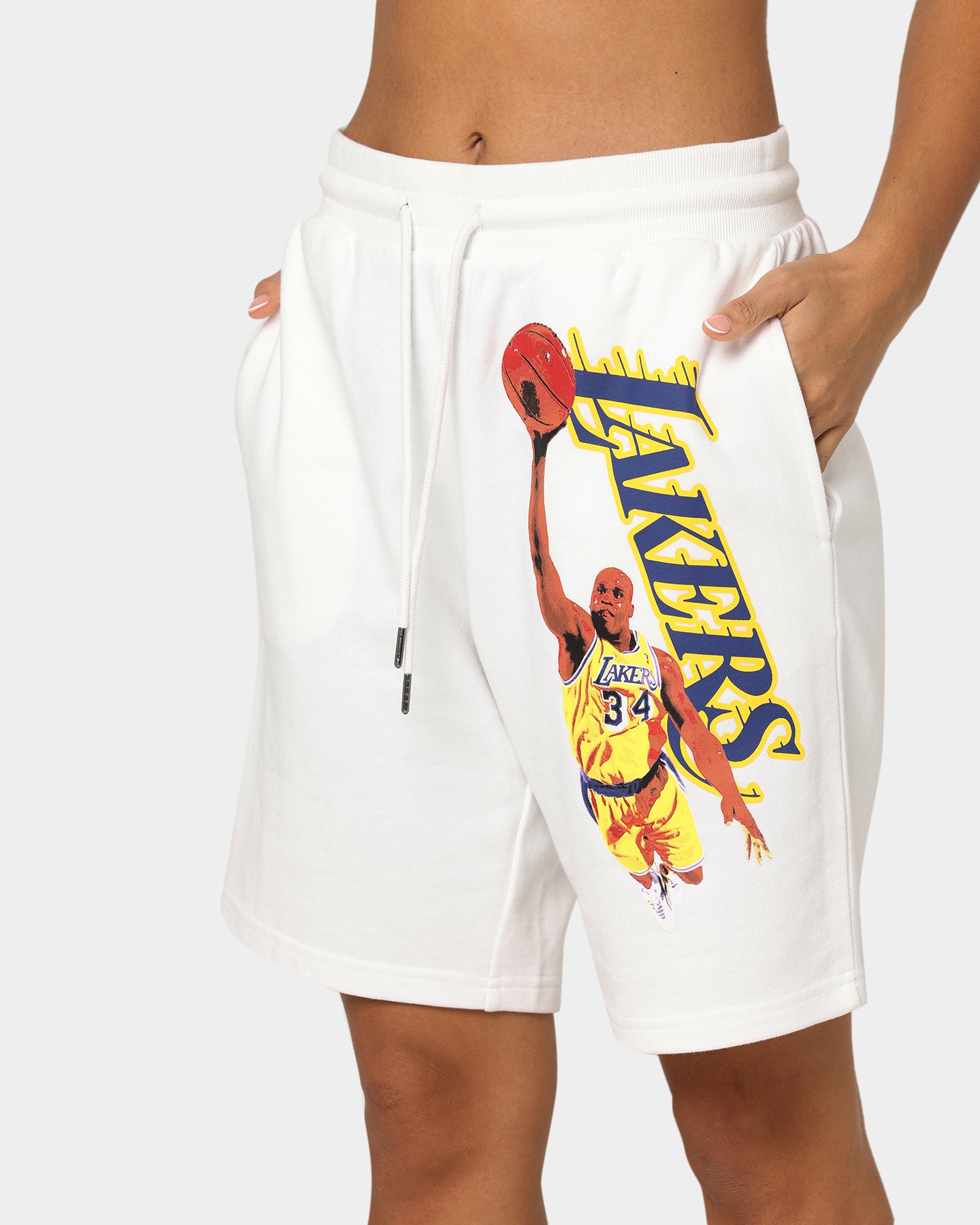 Mitchell & Ness Women's Dunk Shorts Vintage White、mySite、zt4zffjzw