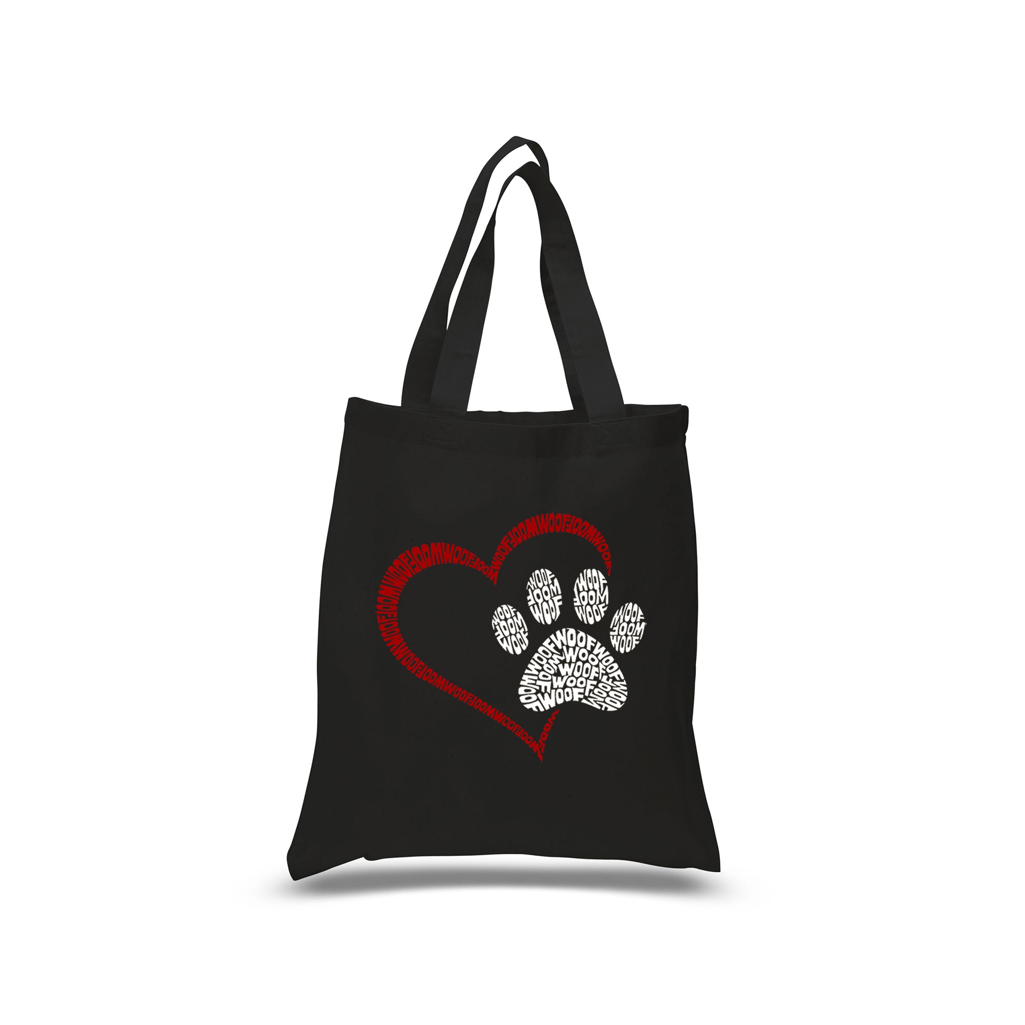Paw Heart - Small Word Art Tote Bag、mySite、camillekostekn