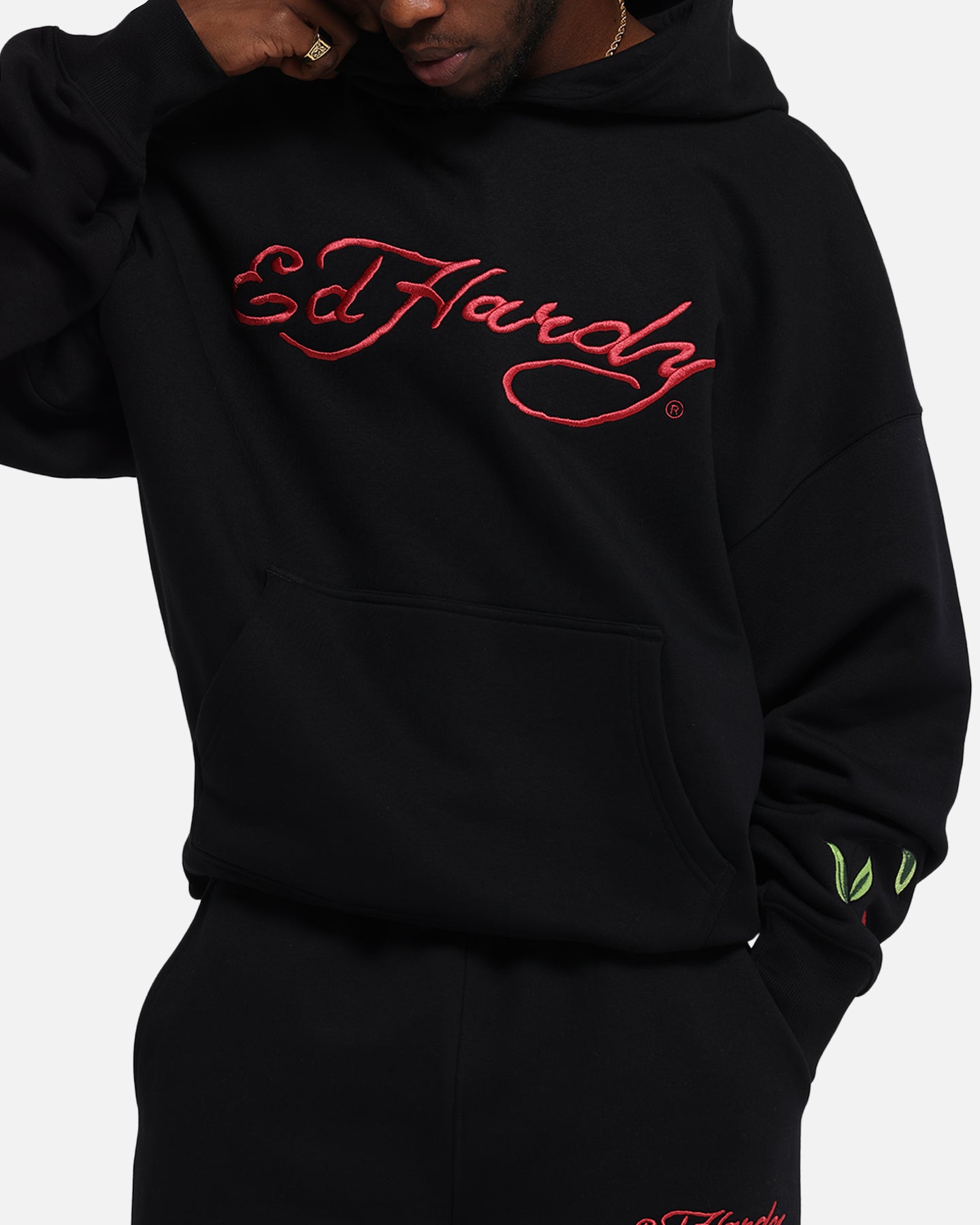 Ed Hardy Cherry Hoodie Black、mySite、zt4zffjzw