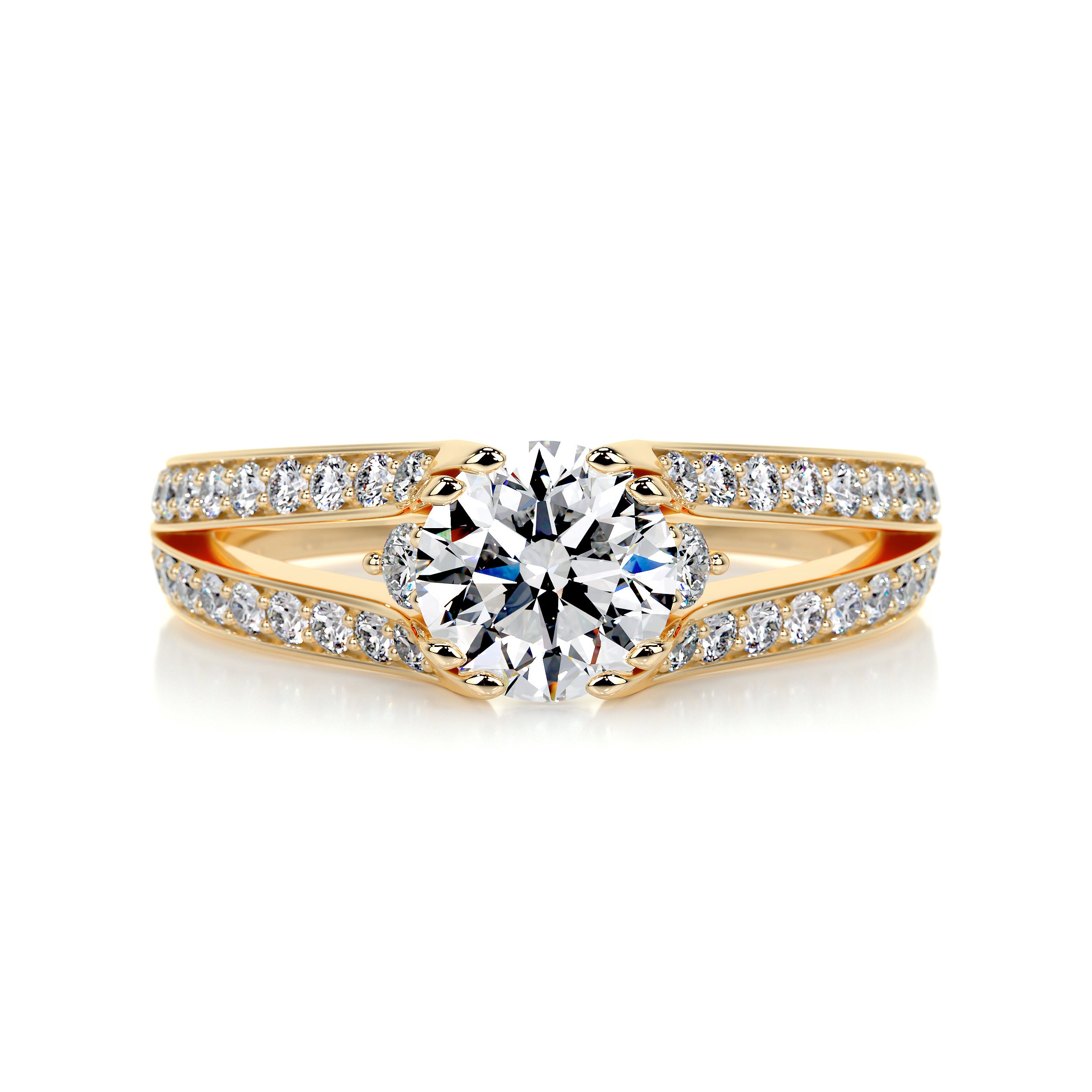Alex Diamond Engagement Ring -18K Yellow Gold、mySite、hinf8tx79