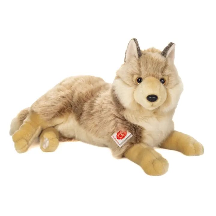 Wolf or Coyote Large Size Lying Down Plush by Teddy Hermann、mySite、g9winljtr