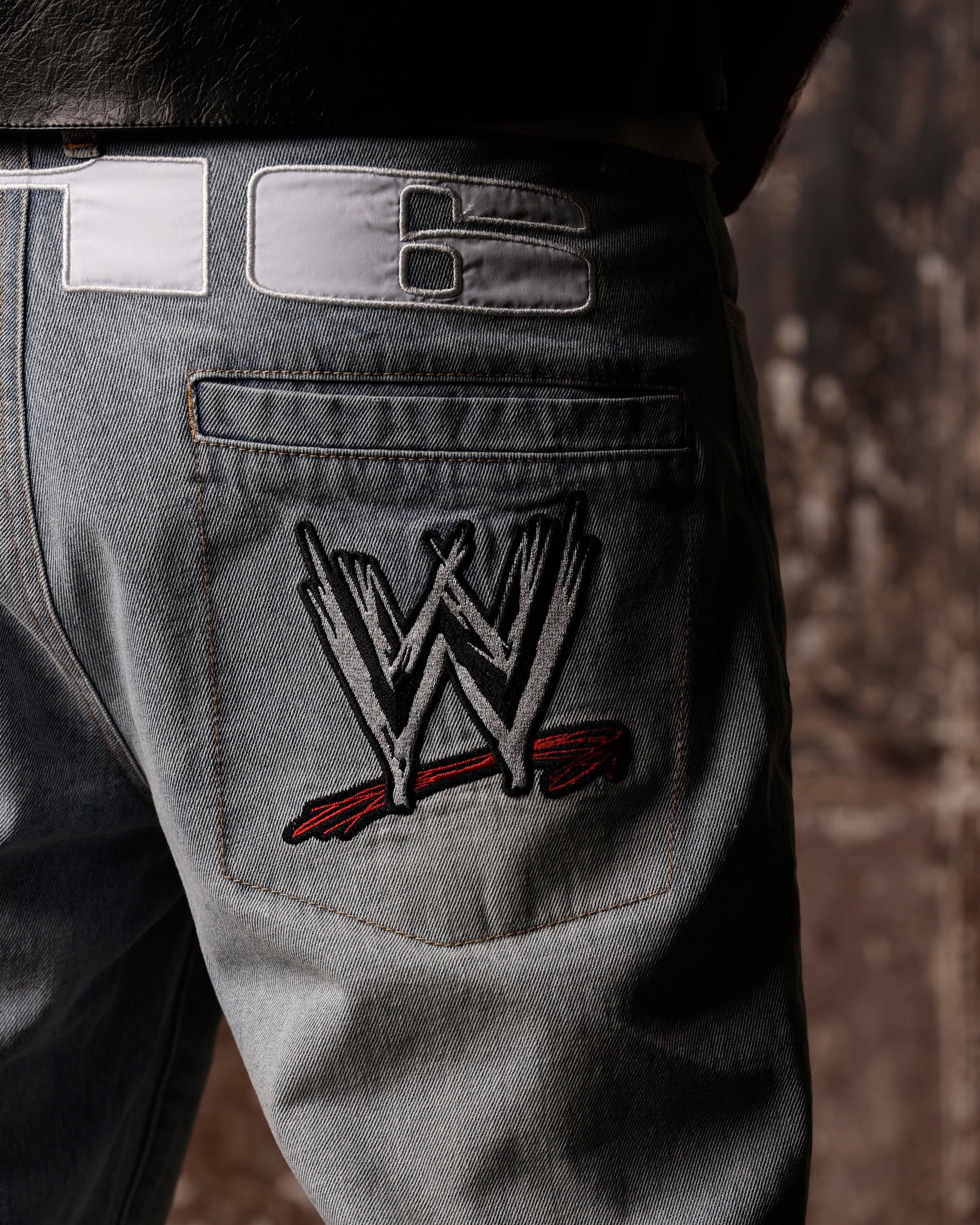 Loiter X WWE Stone Cold Washed Jeans Vintage Blue Wash、mySite、zt4zffjzw