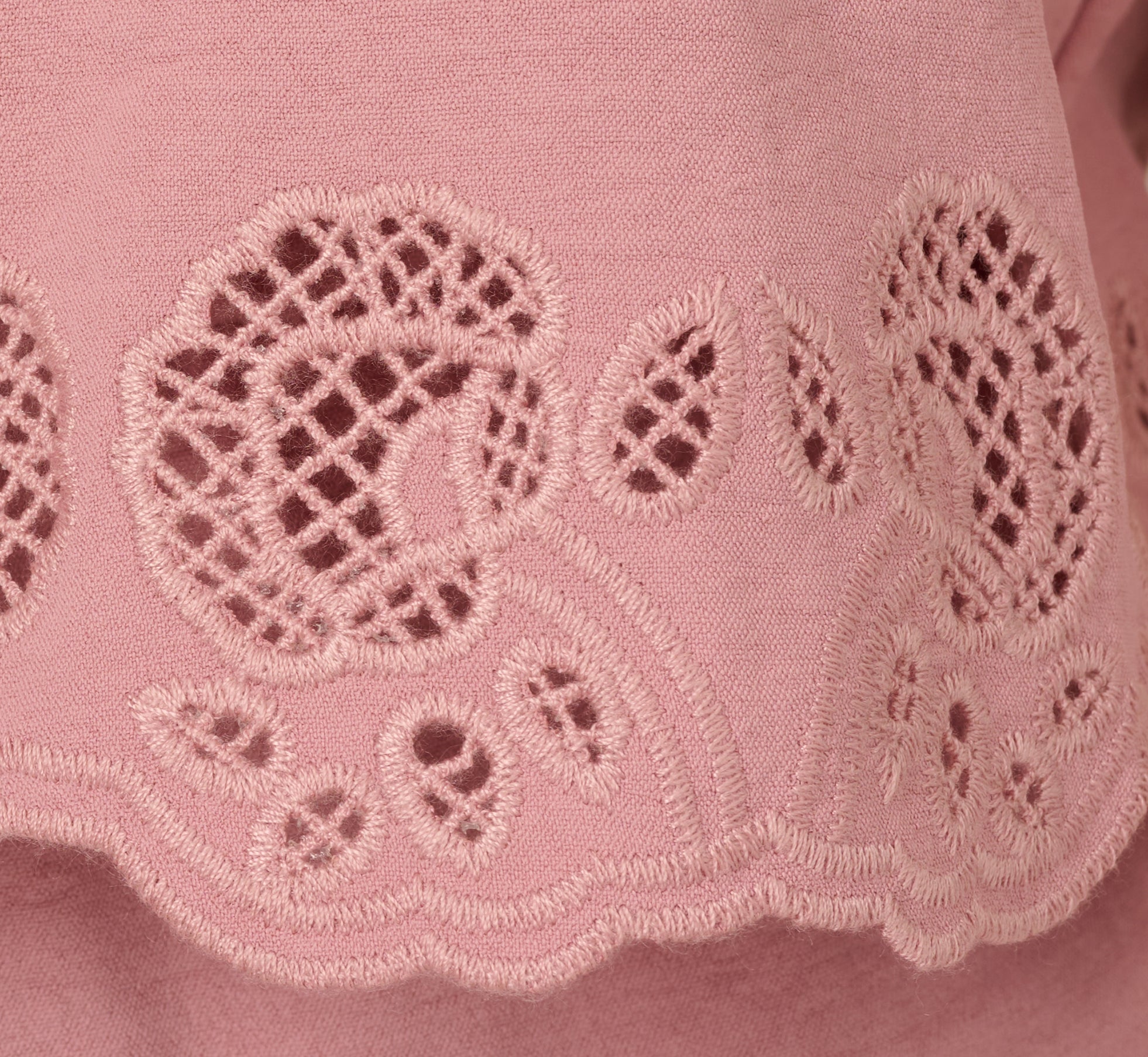 Lace Hem Tie Front Shirt And Pull On Pant Set In Deauville Mauve、mySite、solidvoid