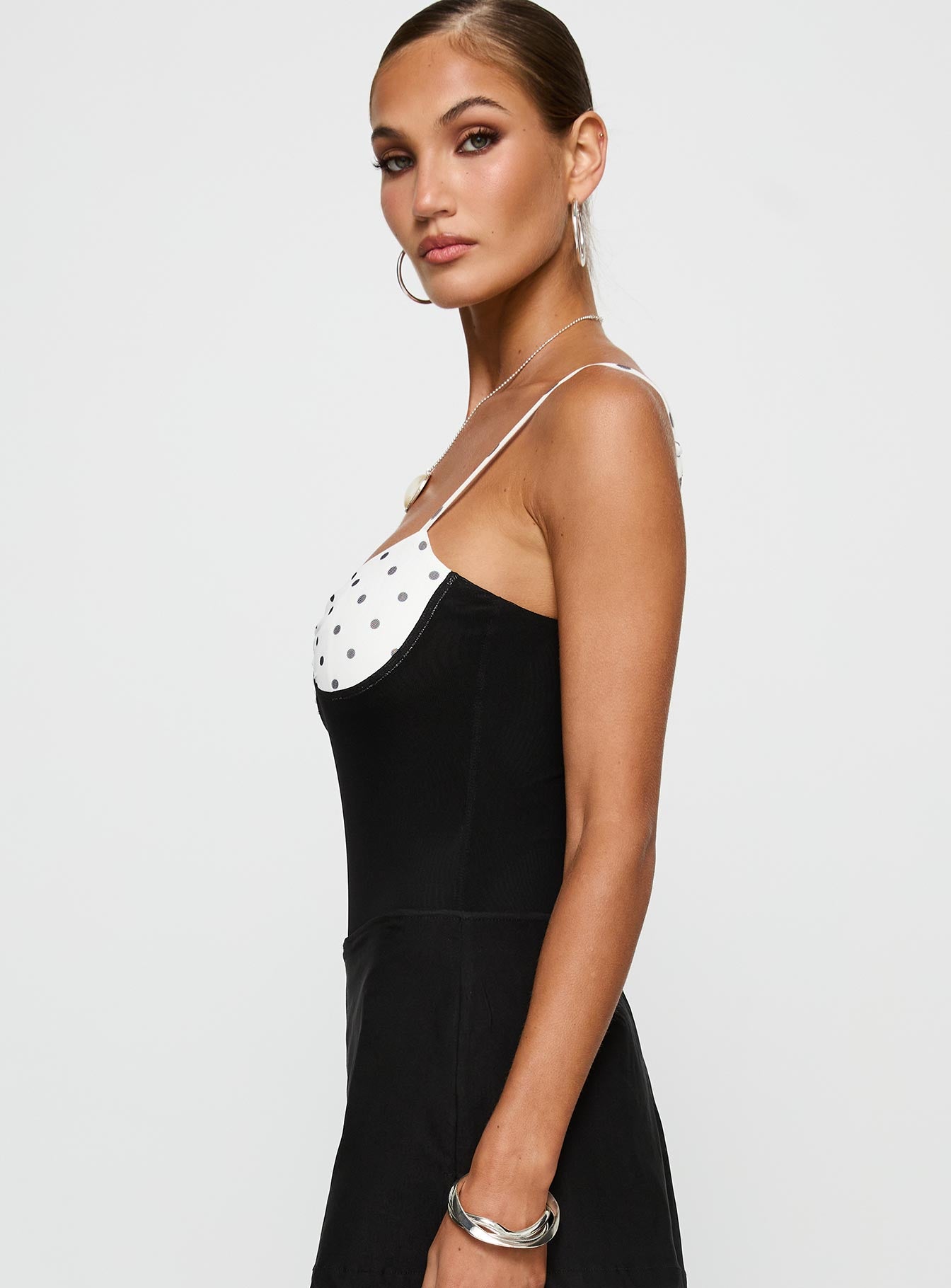 Evette Bodysuit Black / White、mySite、solidvoid