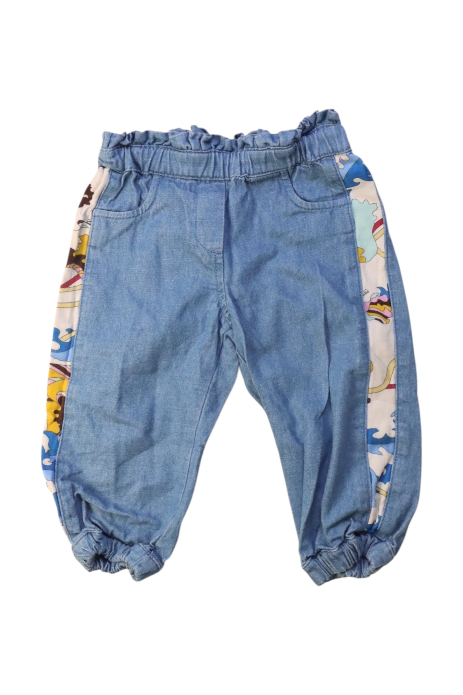 Emilio Pucci Printed Side Denim Pants 6-12M、mySite、g9winljtr