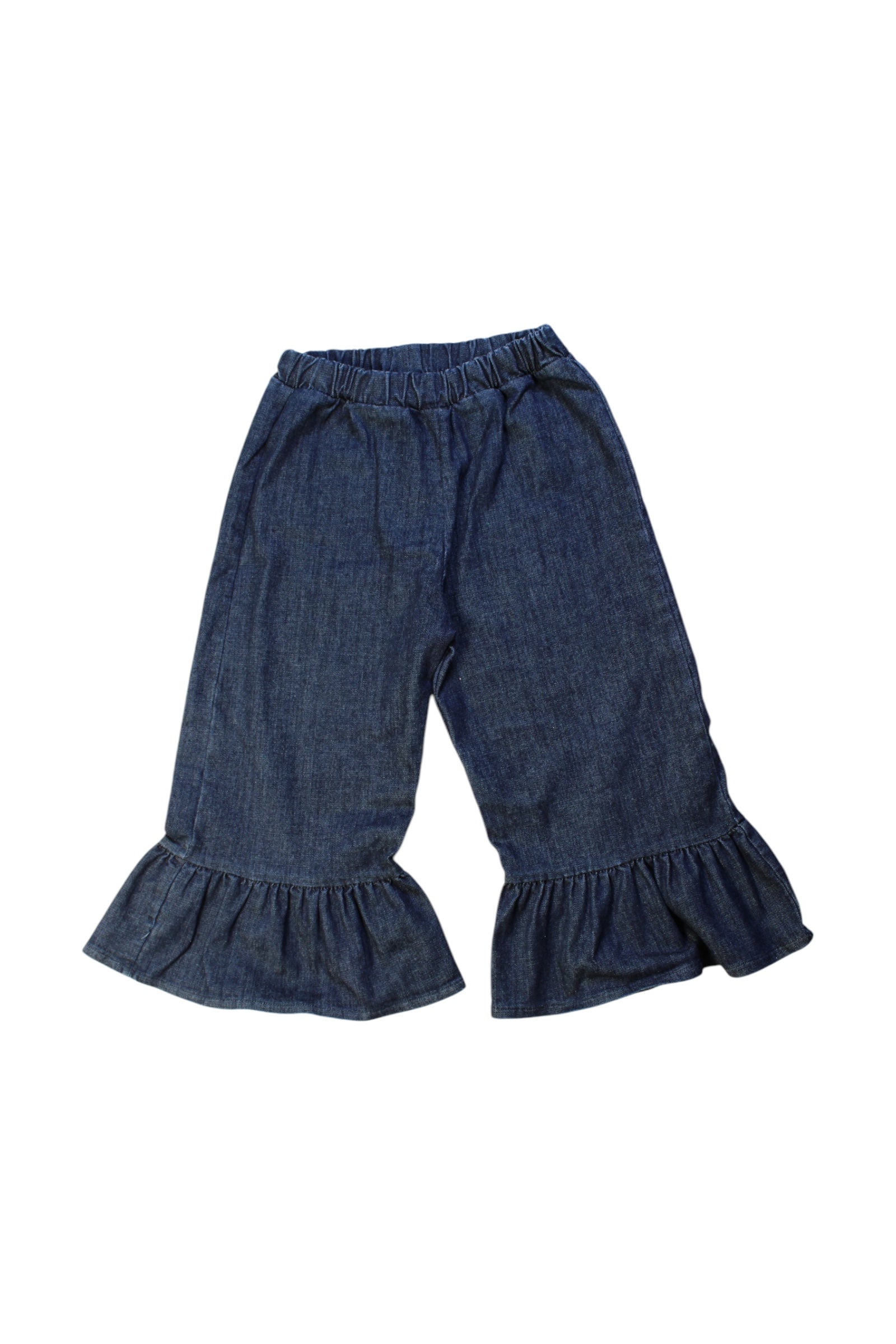 Emile Et Ida Ruffled Denim Pants 6T、mySite、g9winljtr