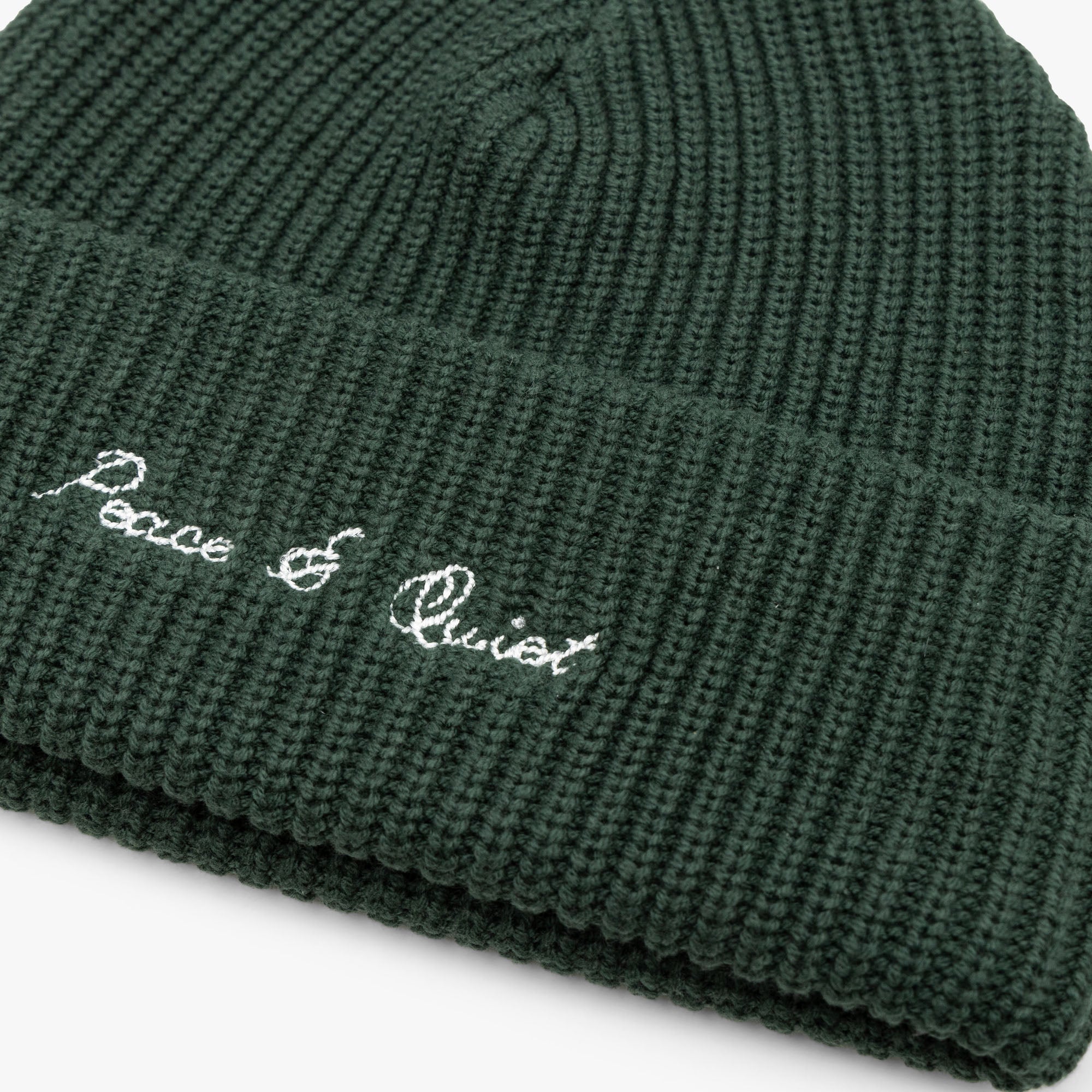  Museum Of Peace & Quiet Signature Rib Knit Beanie / Forest、mySite、merchandisen
