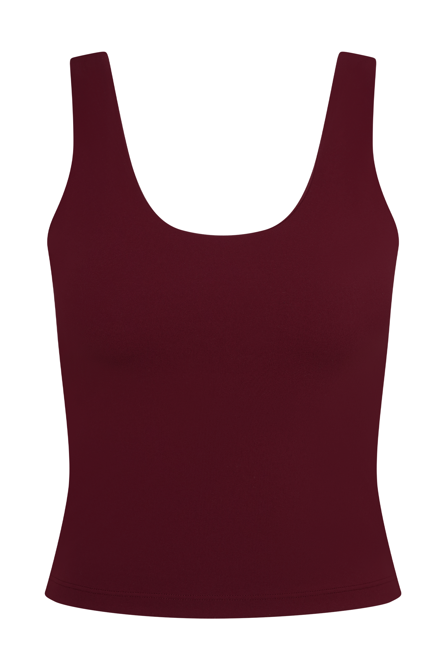 Alexandra Yoga Top - Burgundy、mySite、solidvoid