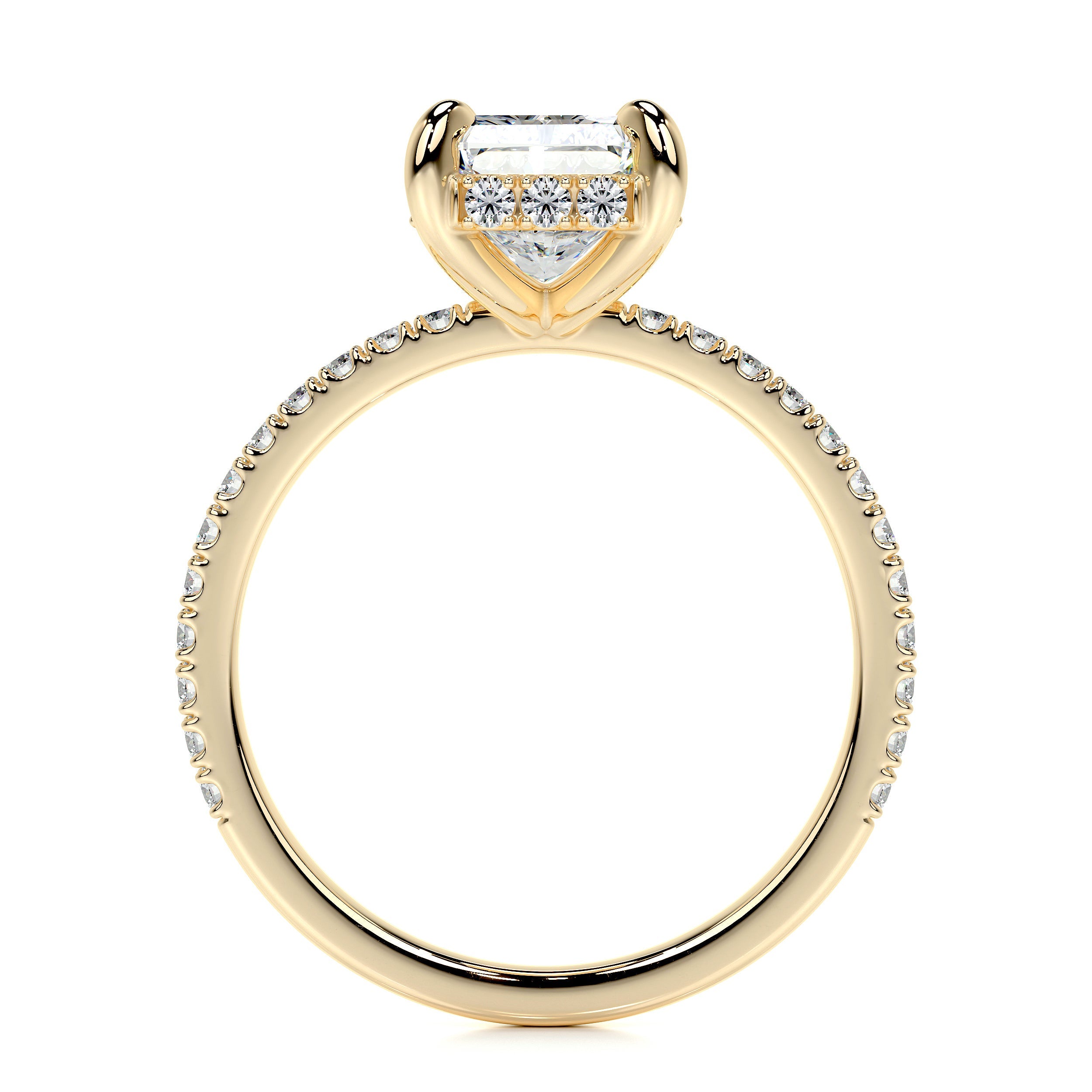 Luna Lab Grown Diamond Ring -18K Yellow Gold、mySite、hinf8tx79
