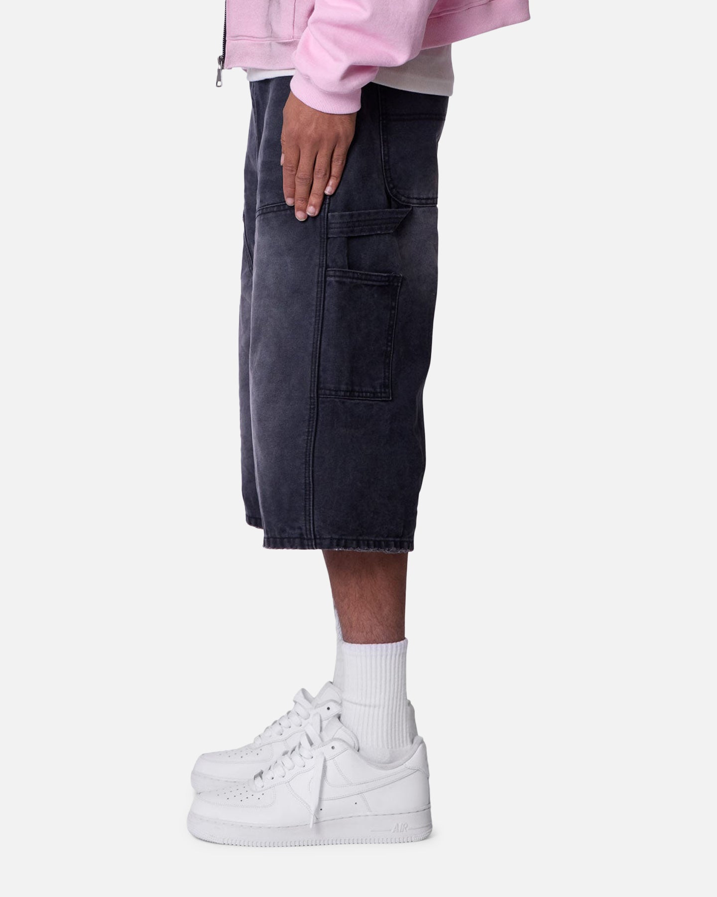 MNML Ultra Baggy Carpenter Shorts Washed Black、mySite、zt4zffjzw