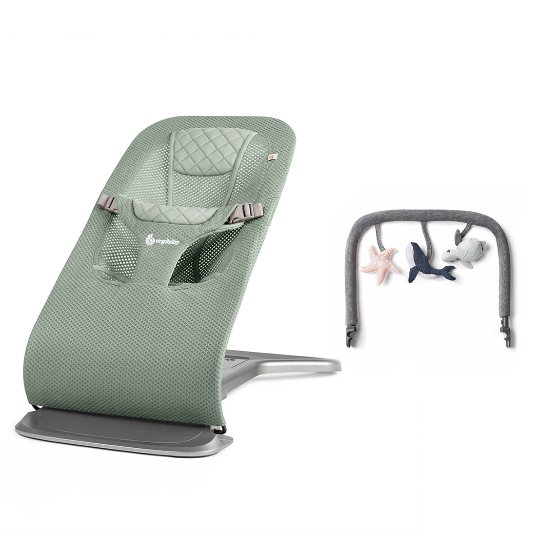  Ergobaby Evolve Mesh Baby Bouncer - Sage Green、mySite、merchandisen