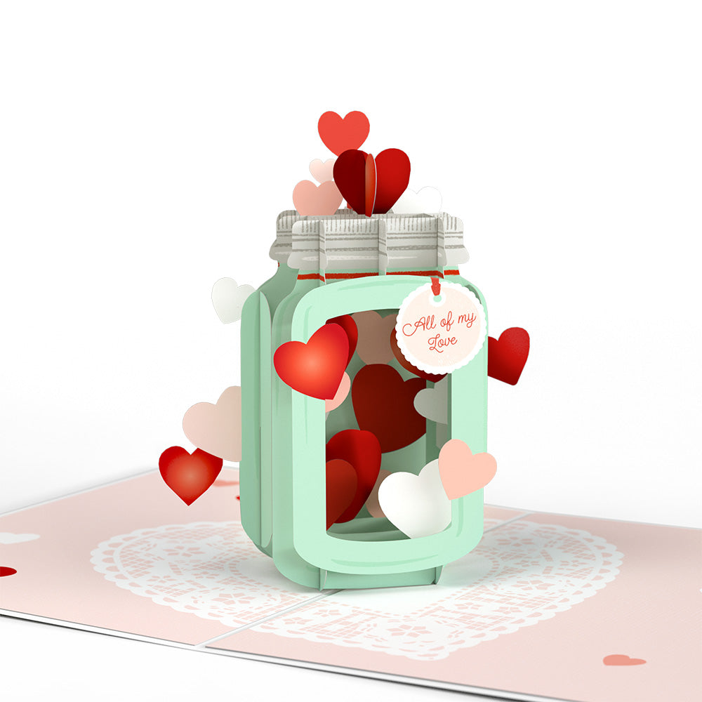 Valentine's Day Love Jar Pop-Up Card、mySite、solidvoid