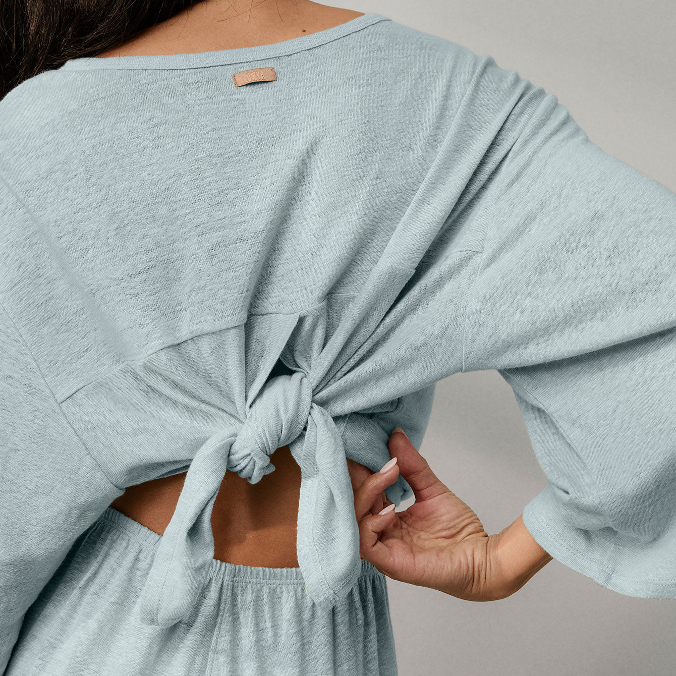 Linen Knit Back Slit Top、mySite、bengalsvssteelers