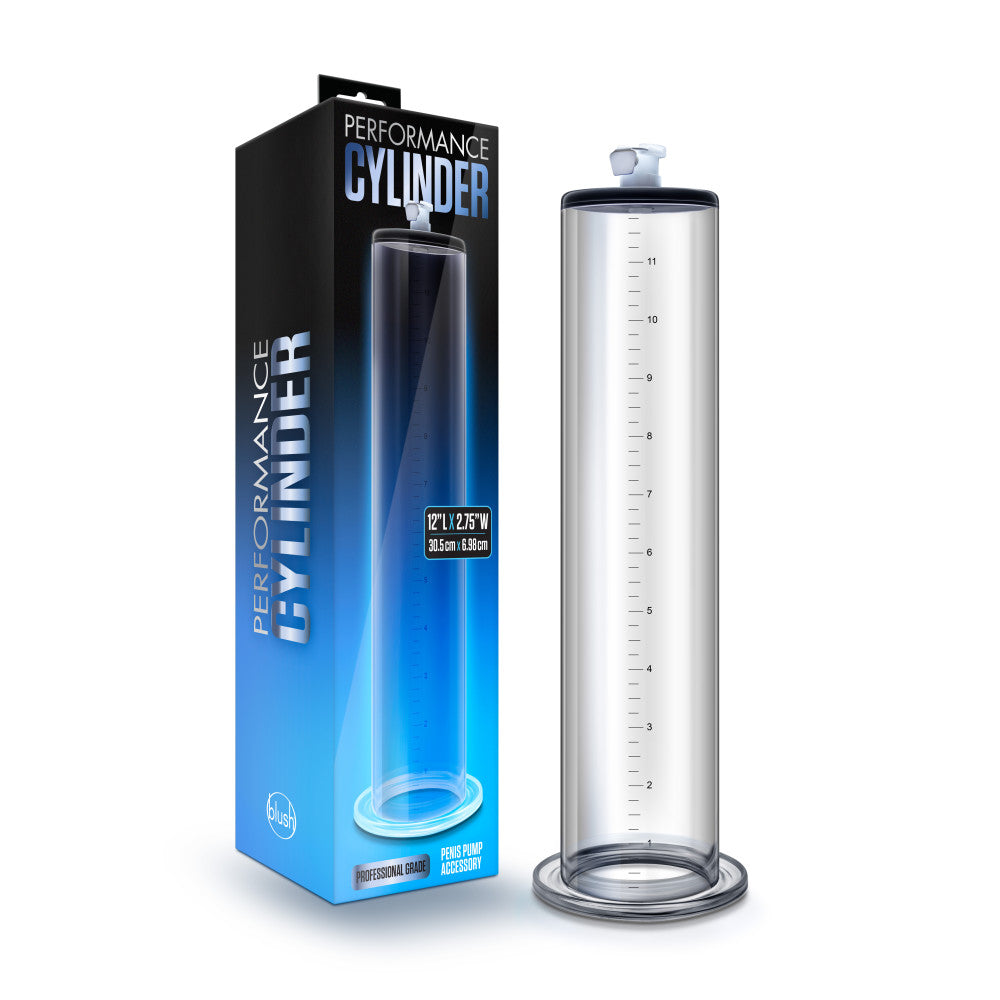 Performance By Blush® | 12 Inch x 2.75 Inch Penis Pump Cylinder - Clear、mySite、bottomscart