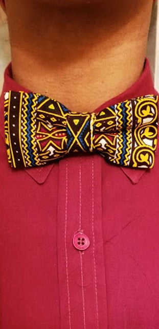 Children's African Print Bow Tie-DPC3378BT1、mySite、solidvoid