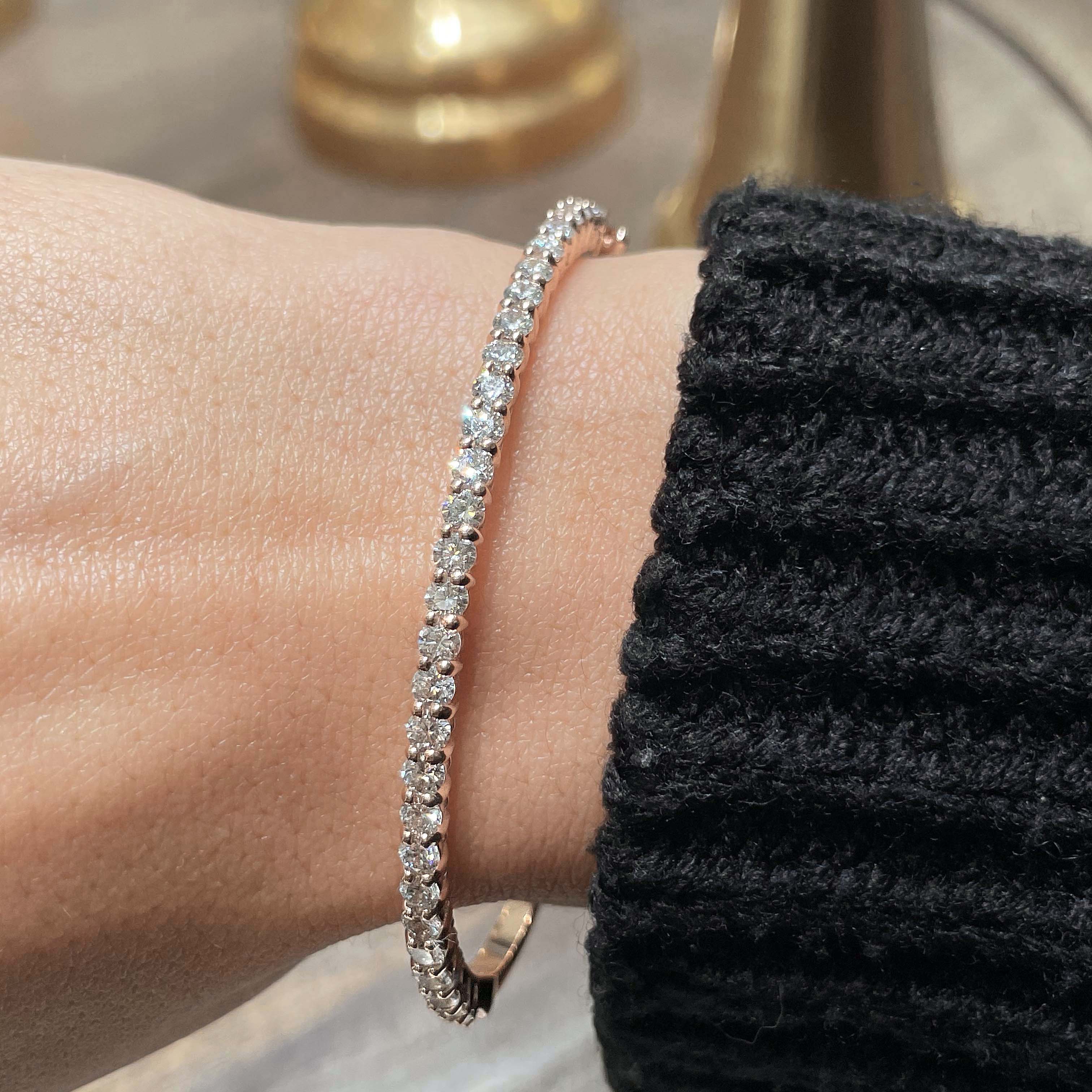 Karla Bangle Lab Grown Diamond Bracelet (2.5 Carat) -18K White Gold、mySite、hinf8tx79