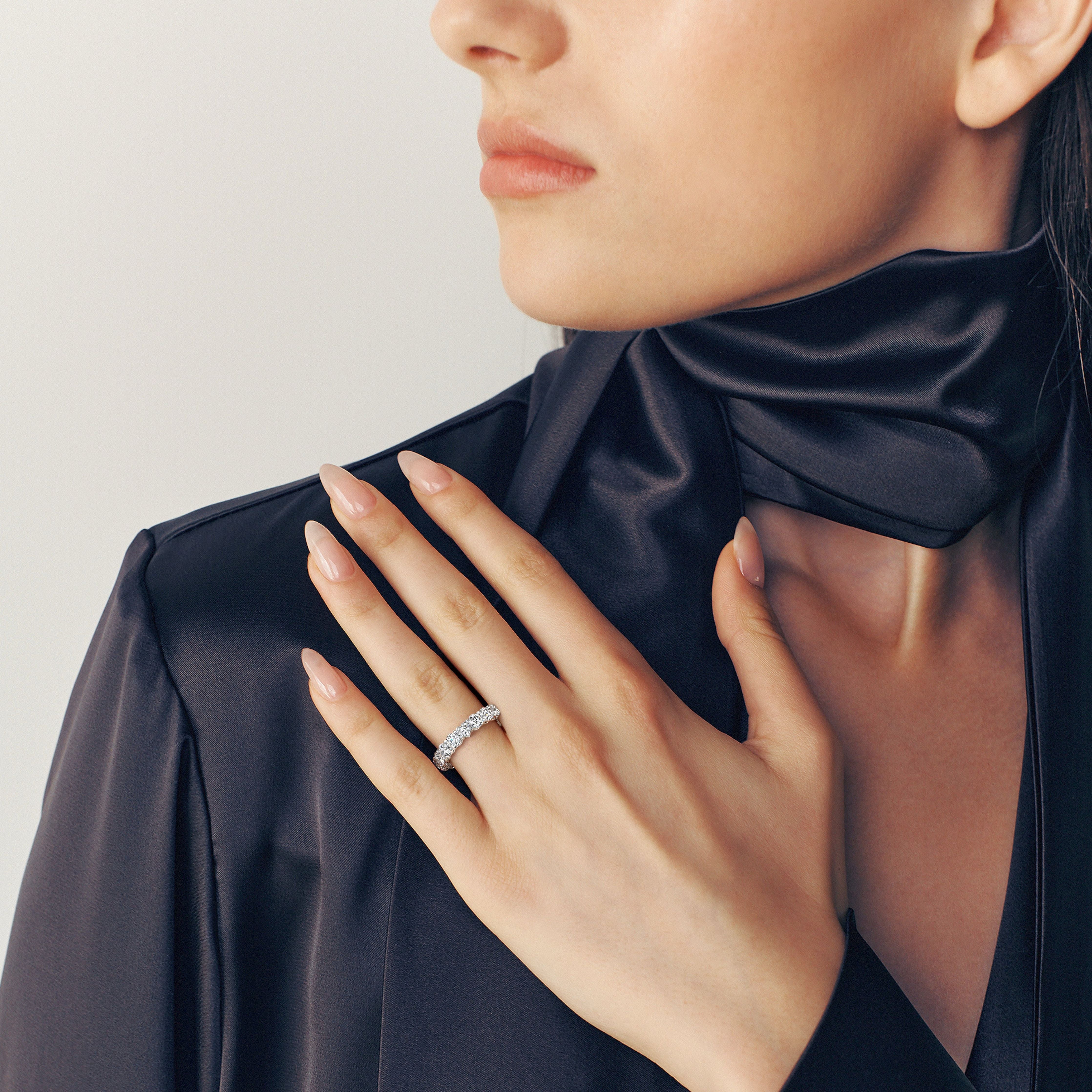 Anne Diamond Wedding Ring -Platinum、mySite、hinf8tx79