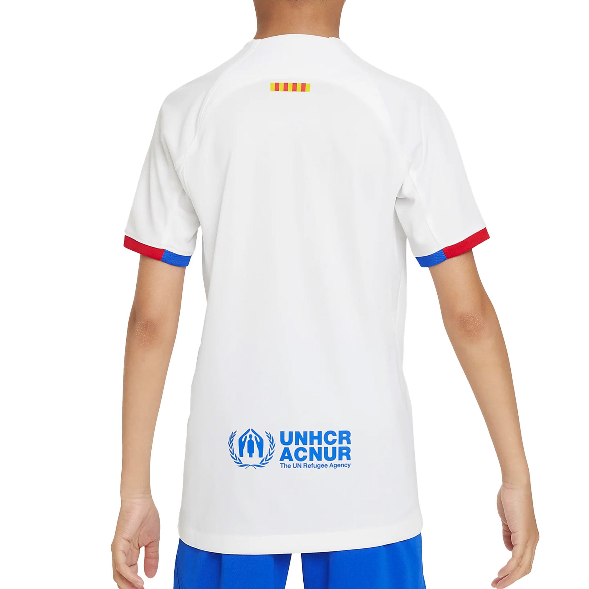 Nike Kids FC Barcelona 2023/24 Away Jersey White/Blue、mySite、bottomscart