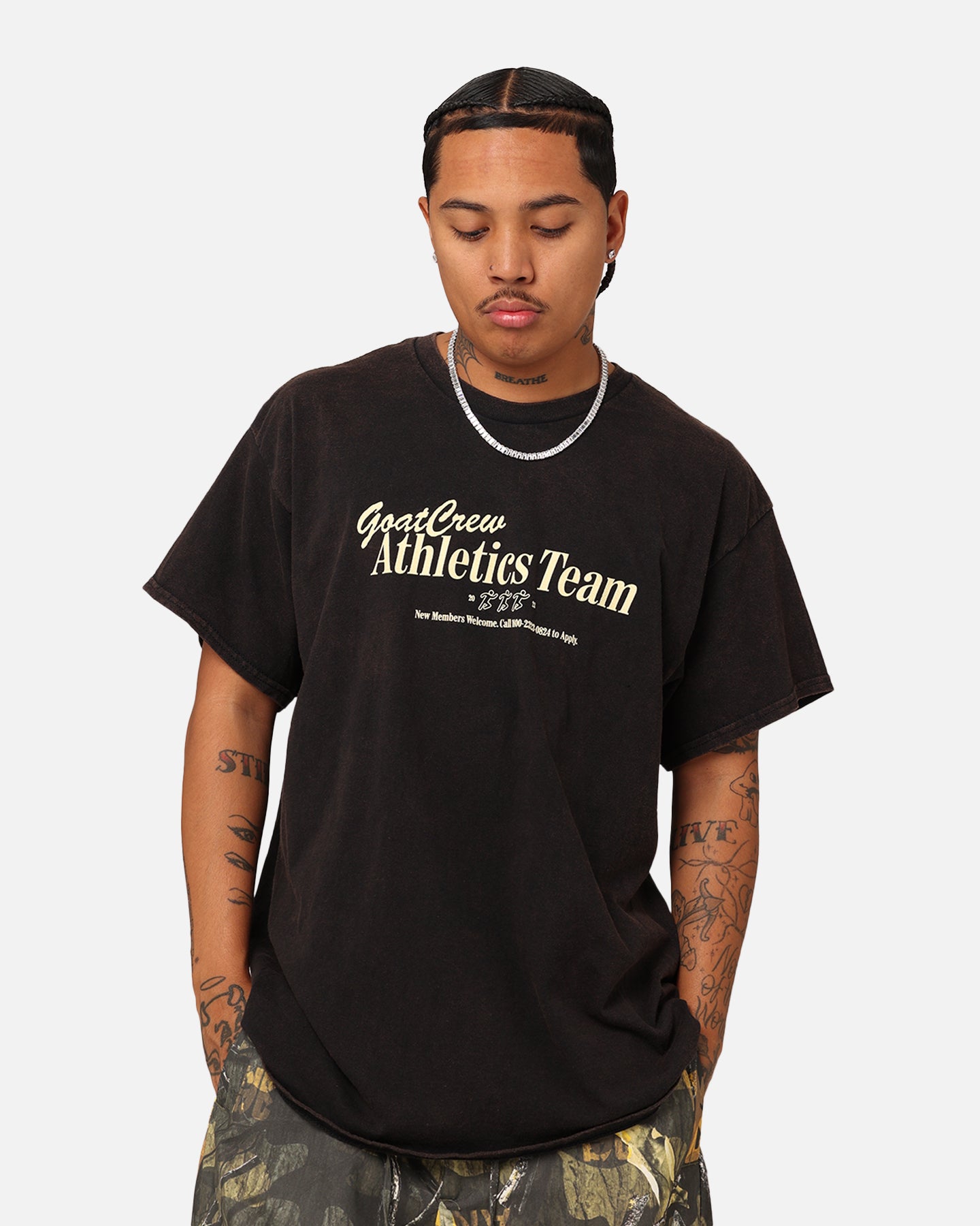 Goat Crew GC Athlete T-Shirt Washed Black、mySite、zt4zffjzw