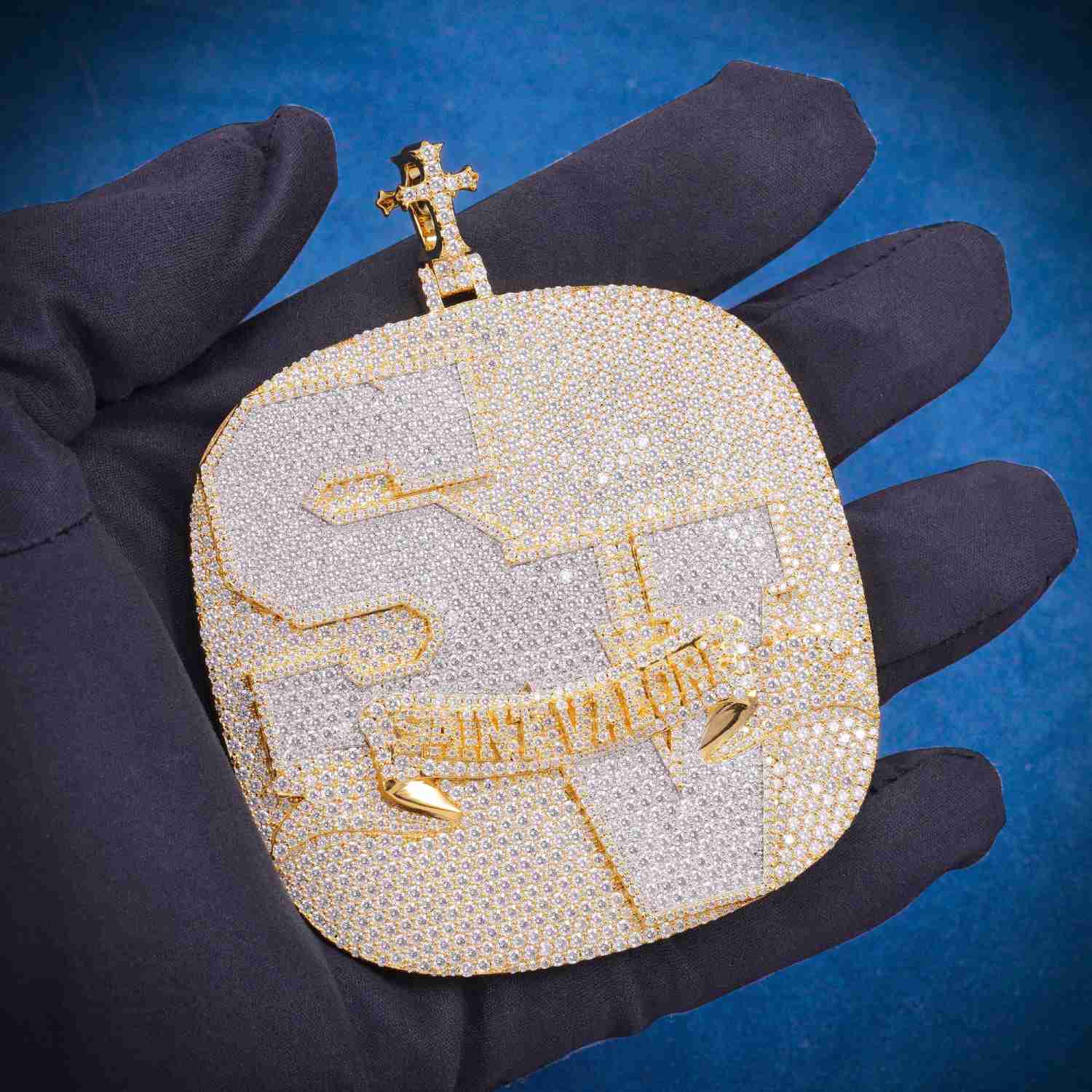 SV Custom Moissanite Pendant 14K Gold、mySite、hinf8tx79