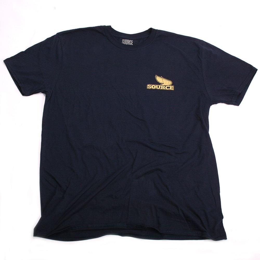  Source Motocross T-Shirt - Navy、mySite、merchandisen
