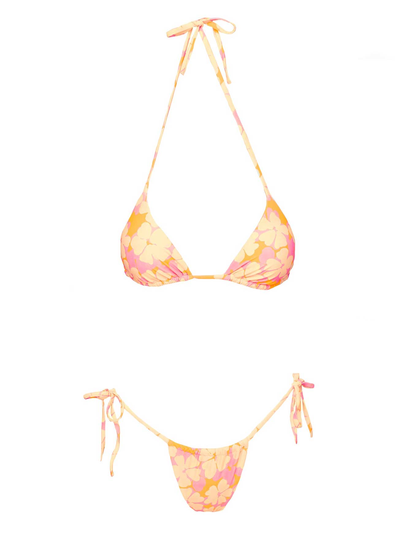 Jenner Triangle Bikini Top Multi Floral、mySite、solidvoid