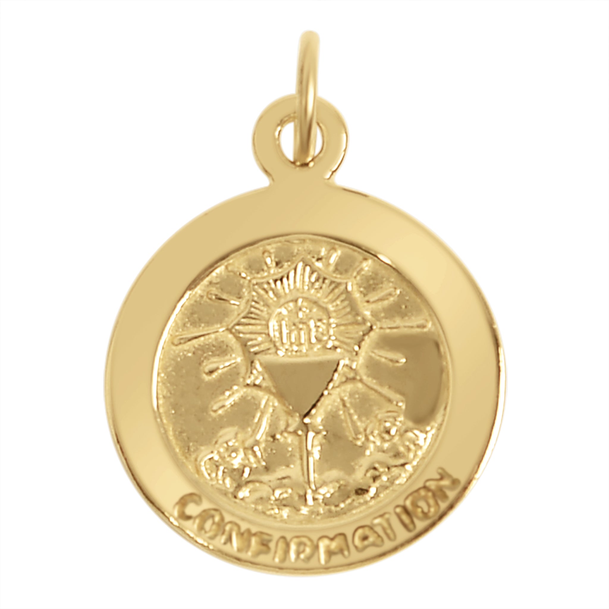 Sterling Silver 18K Gold PVD Coated Confirmation Pendant / SSP0180、mySite、dreamappss