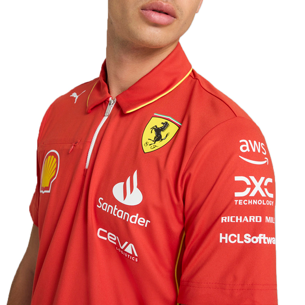 Scuderia Ferrari Team Pro Short Sleeve Polo Shirt、mySite、gtrtttuynbv