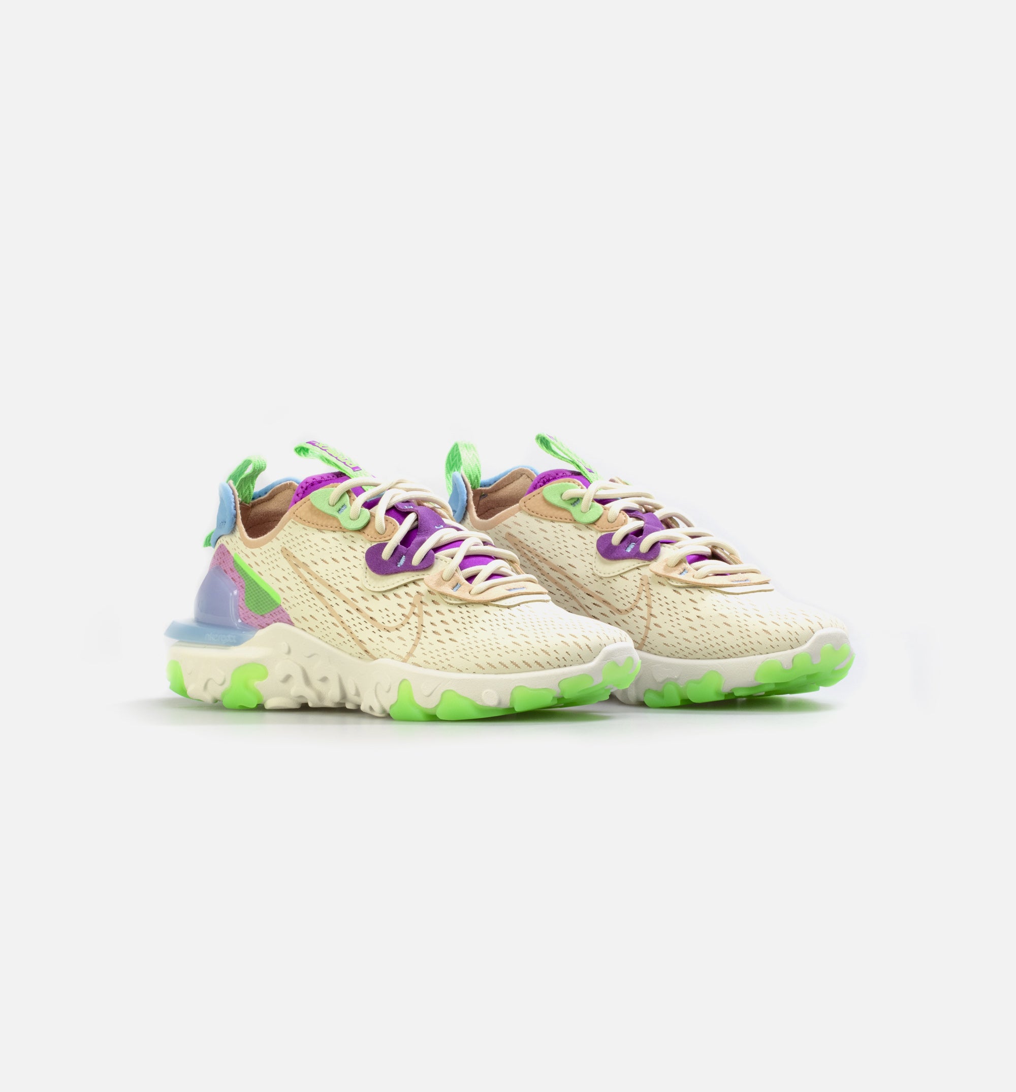 React VIsion Womens Lifestyle Shoe - Tan/Green、mySite、dreamappss