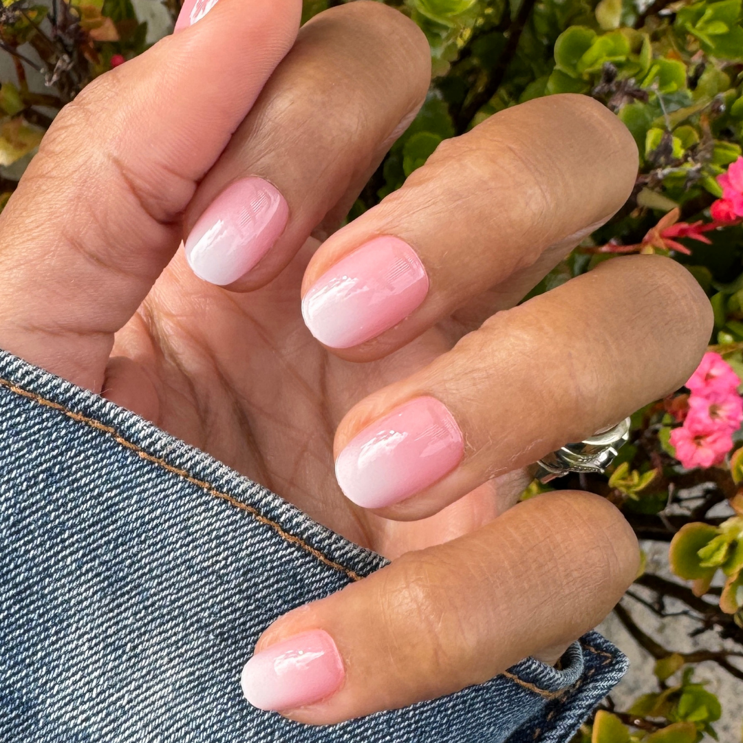 Pink Syrup Gradient - Press-On | Extra Short | Round、mySite、solidvoid