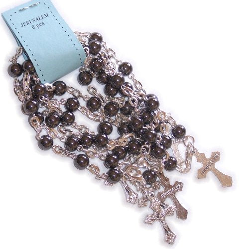  Six ( 6 ) Round Hematite Beads chaplets 10 beads Rosaries Set (Bead size 6mm-...、mySite、elrpsem3k