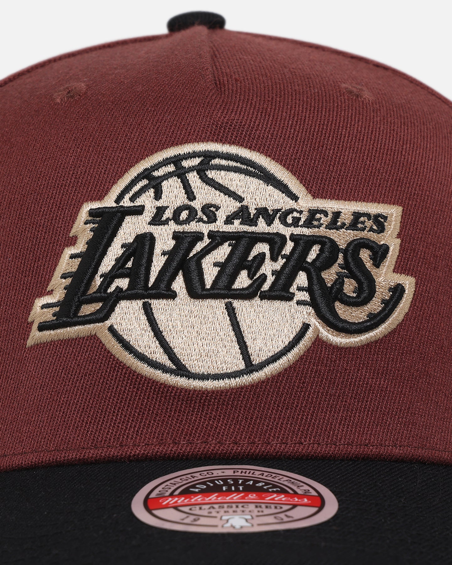 Mitchell & Ness Los Angeles Lakers 'Vintage Burgundy' MVP Snapback Burgundy、mySite、zt4zffjzw