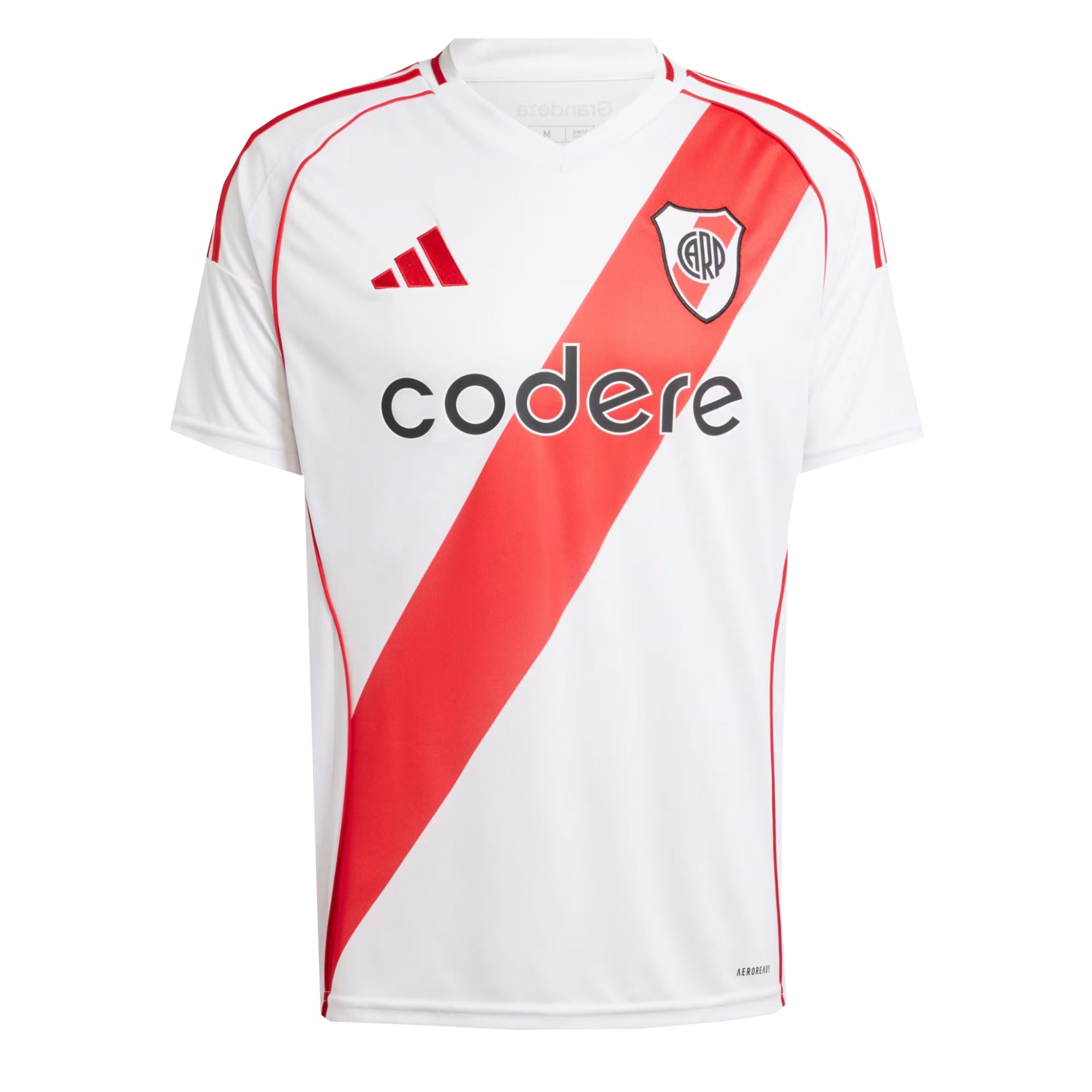 adidas Men's River Plate 2024/25 Home Jersey White/Better Scarlet、mySite、bottomscart