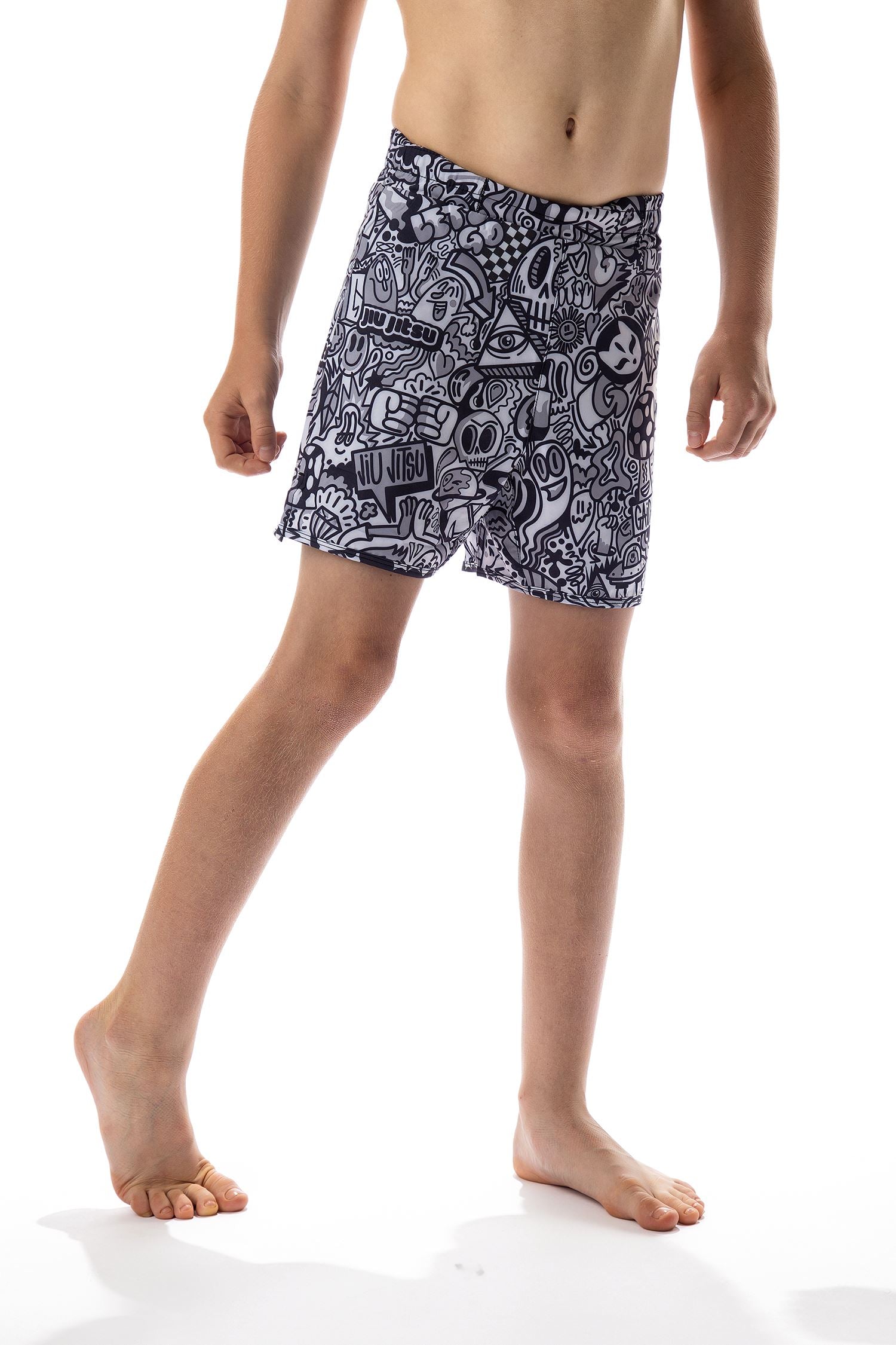Youth Wotto Doodle Jiu Jitsu Shorts、mySite、gigharbornorthrealestate