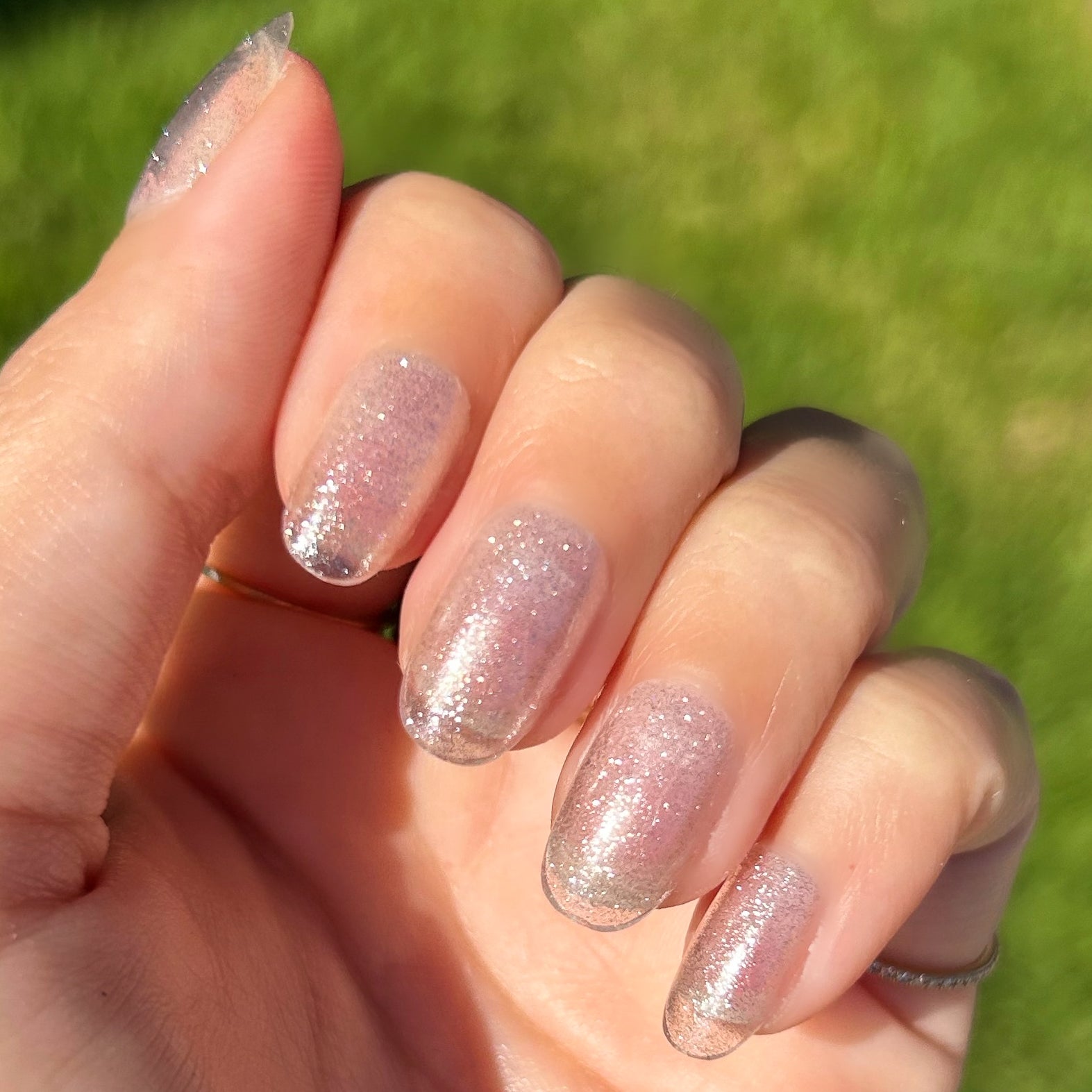 Pure Glitter - Press-On | Short | Round、mySite、solidvoid