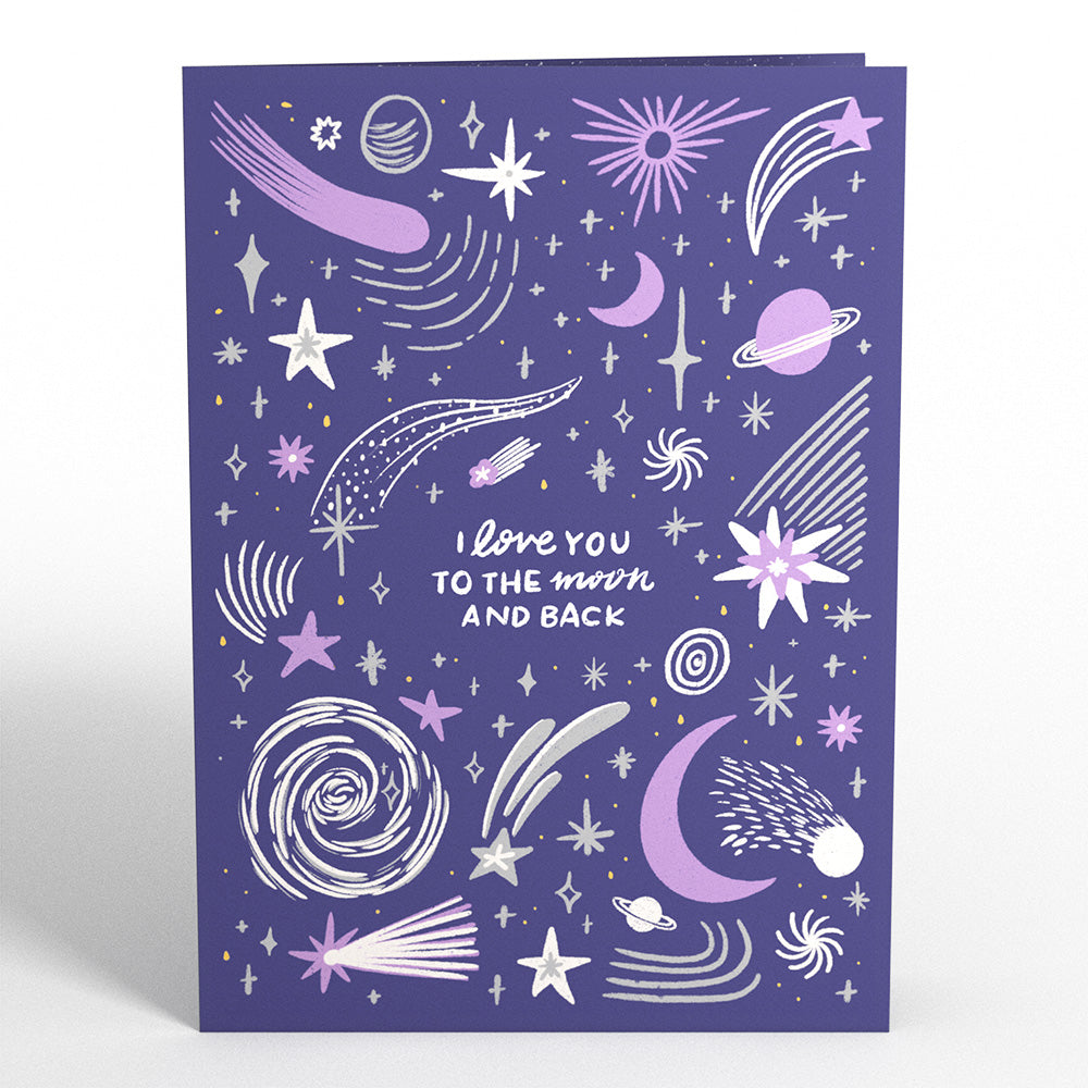 Love You to the Moon and Back Light-Up Pop-Up Card、mySite、solidvoid