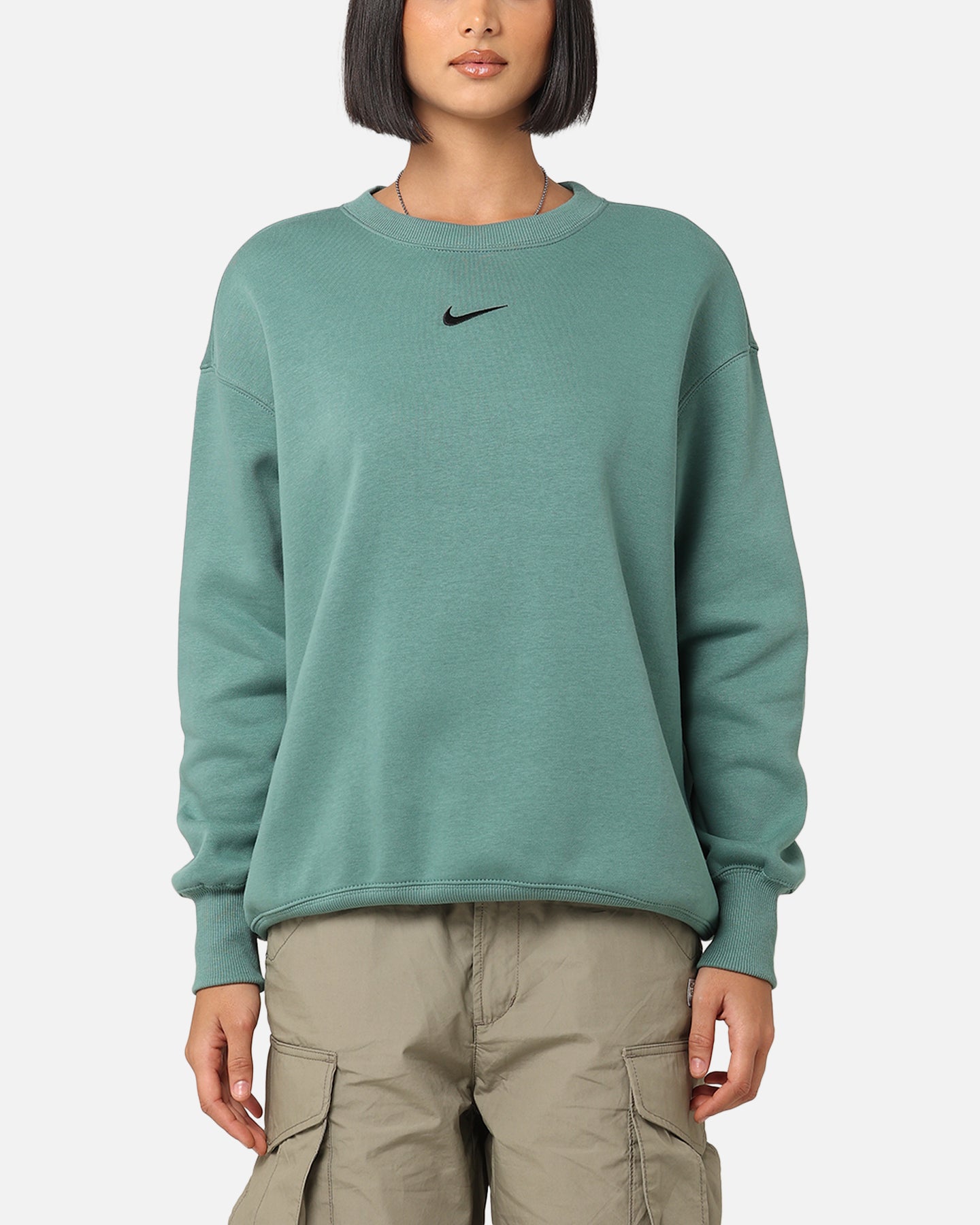 Nike Women's Sportswear Pheonix Fleece Oversized Crewneck Bicoastal/Black、mySite、zt4zffjzw