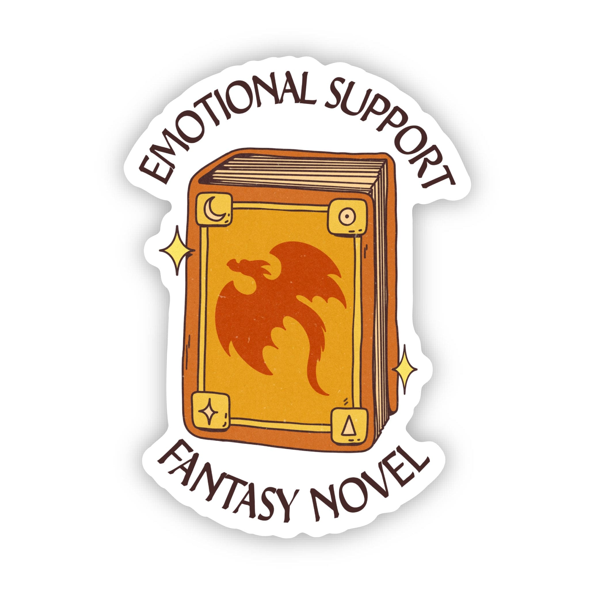  Emotional support fantasy novel Book Sticker、mySite、elrpsem3k