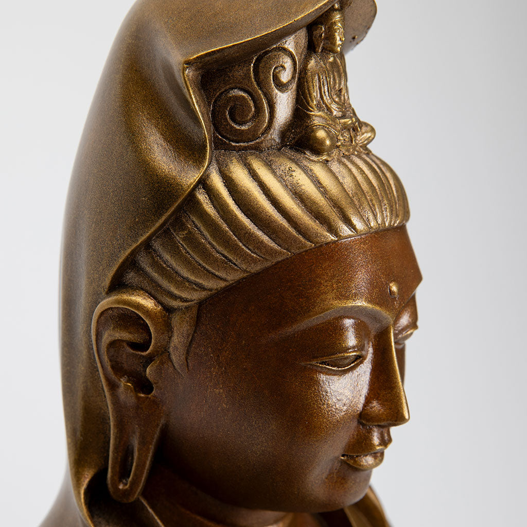 Seated Bronze Garden Kuan Yin Statue、mySite、topwebapps