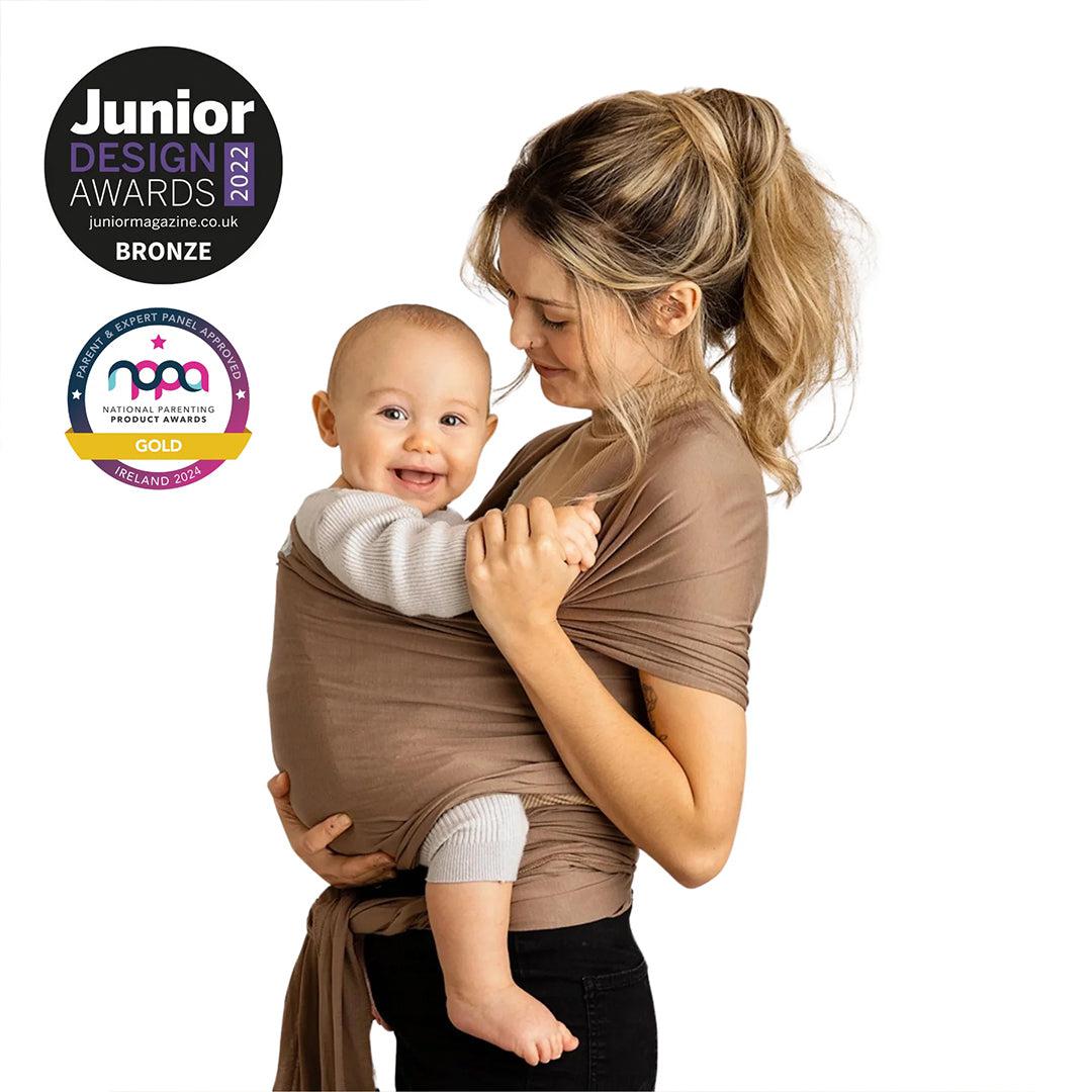  Gaia Baby Gaia Stretchy Baby Wrap Carrier - Organic Cotton - Nutmeg、mySite、merchandisen