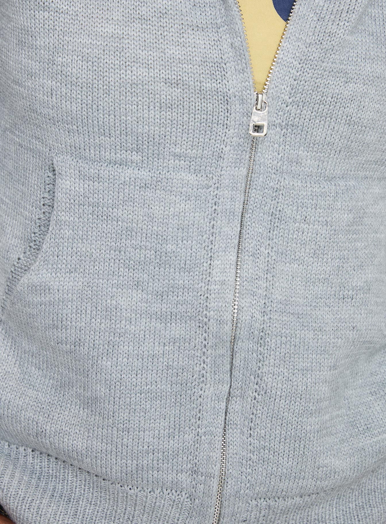 Morrigan Zip Up Hooded Sweater Grey Marle、mySite、solidvoid