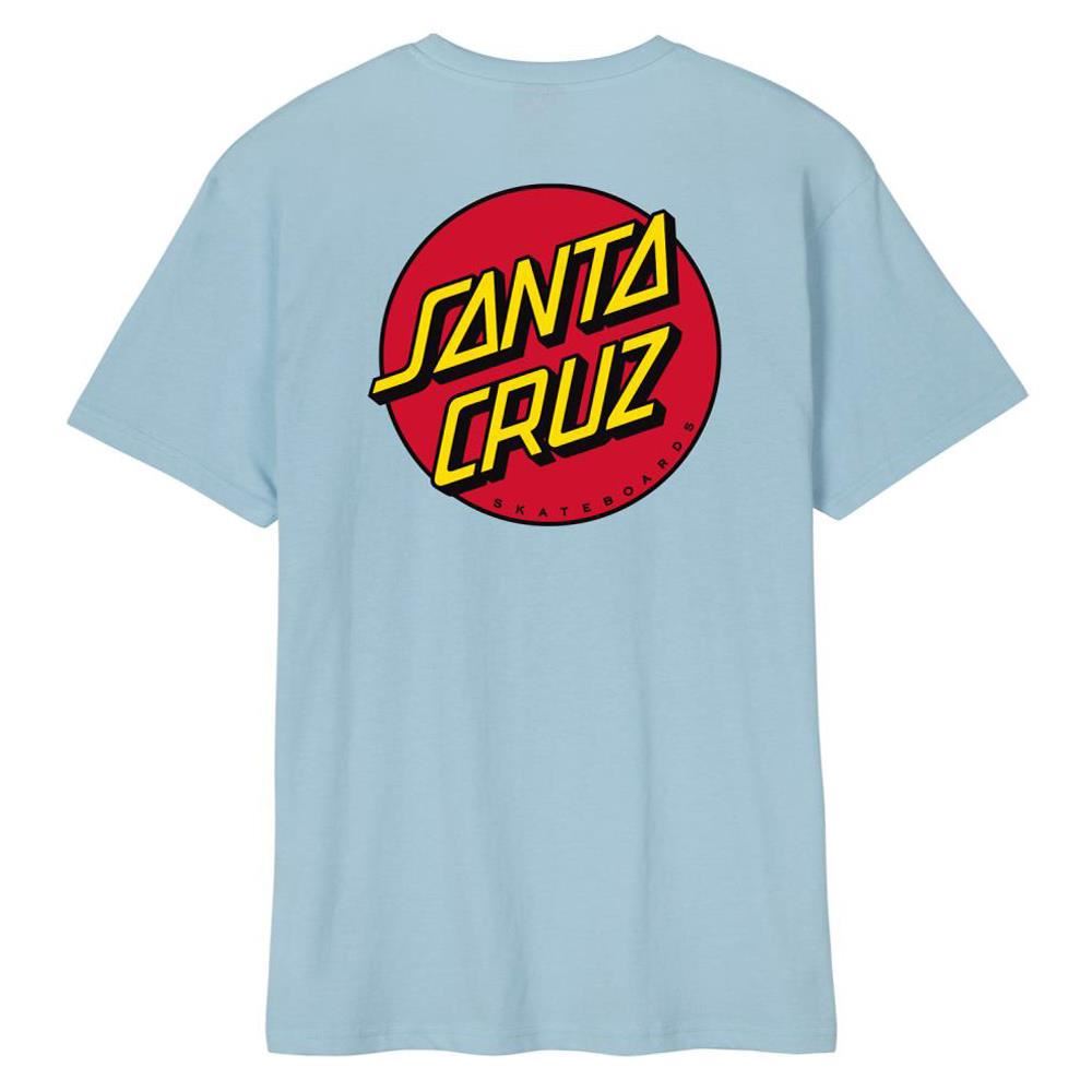  Santa Cruz Classic Dot Chest T-shirt - Sky Blue、mySite、merchandisen